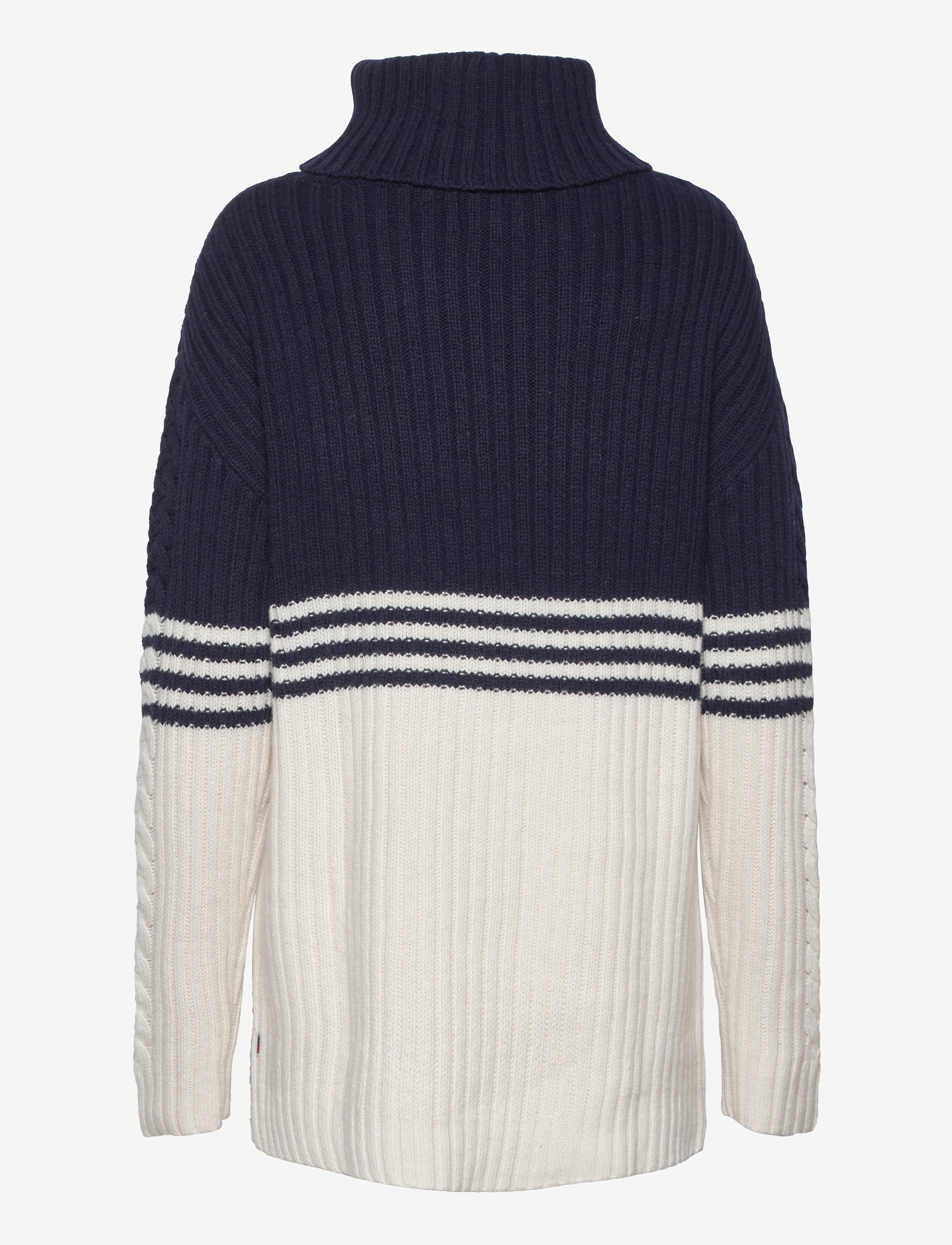 Lexington Clothing - Susanne Cable Sweater - blue/white stripe - 1