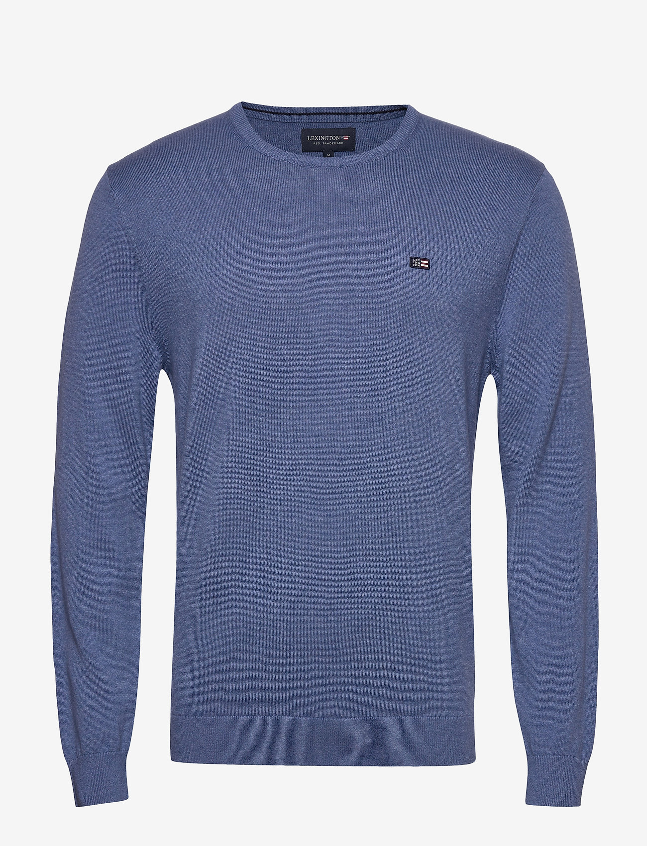 Lexington Clothing - Bradley Crew Neck Sweater - blue melange - 0