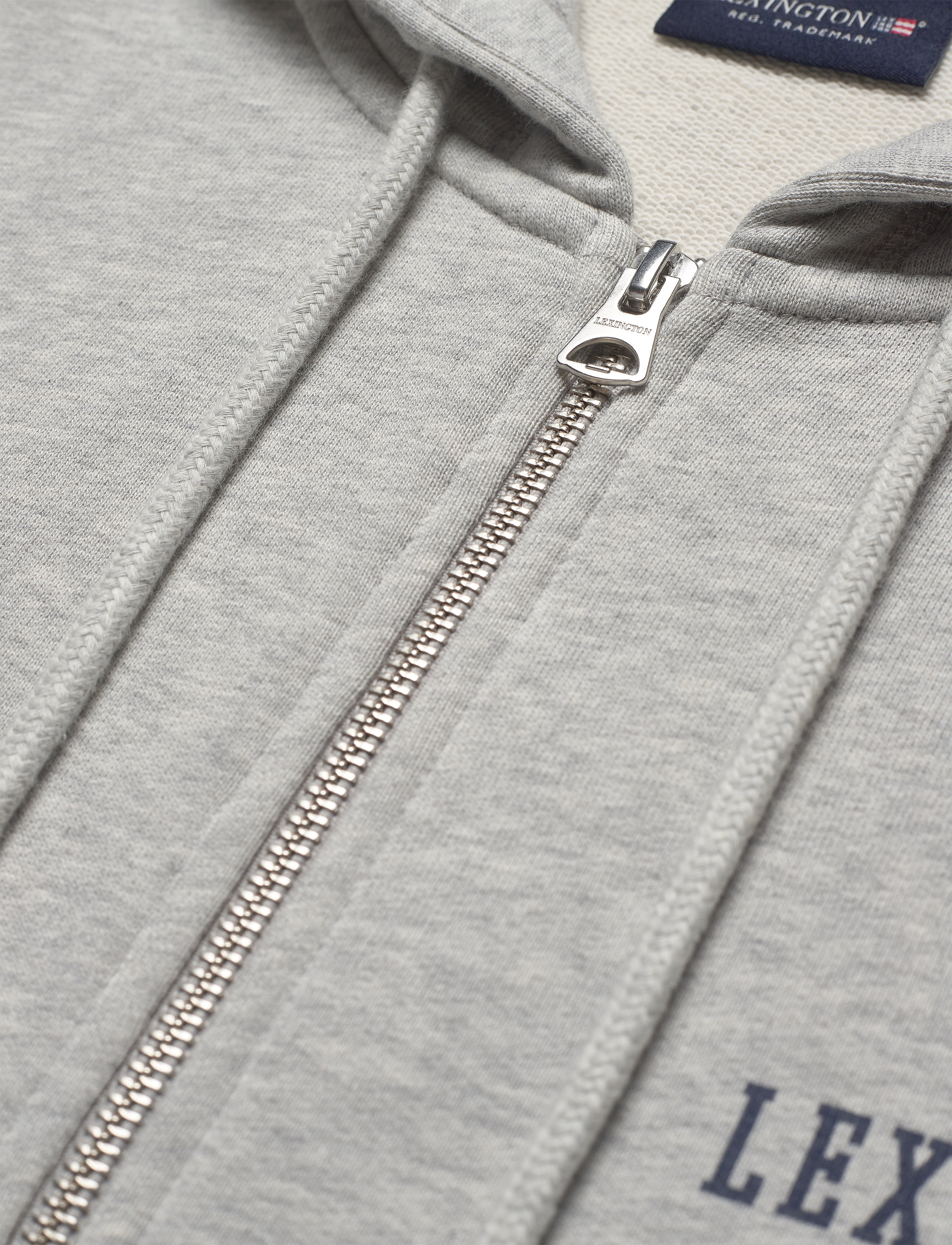 Lexington Clothing - Russel Hood - gray melange - 2