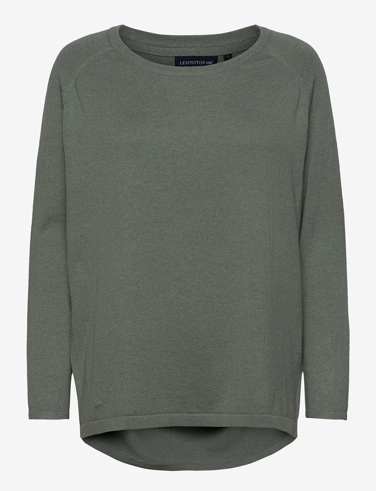 Lexington Clothing - Lea Cotton/Cashmere Sweater - green melange - 0