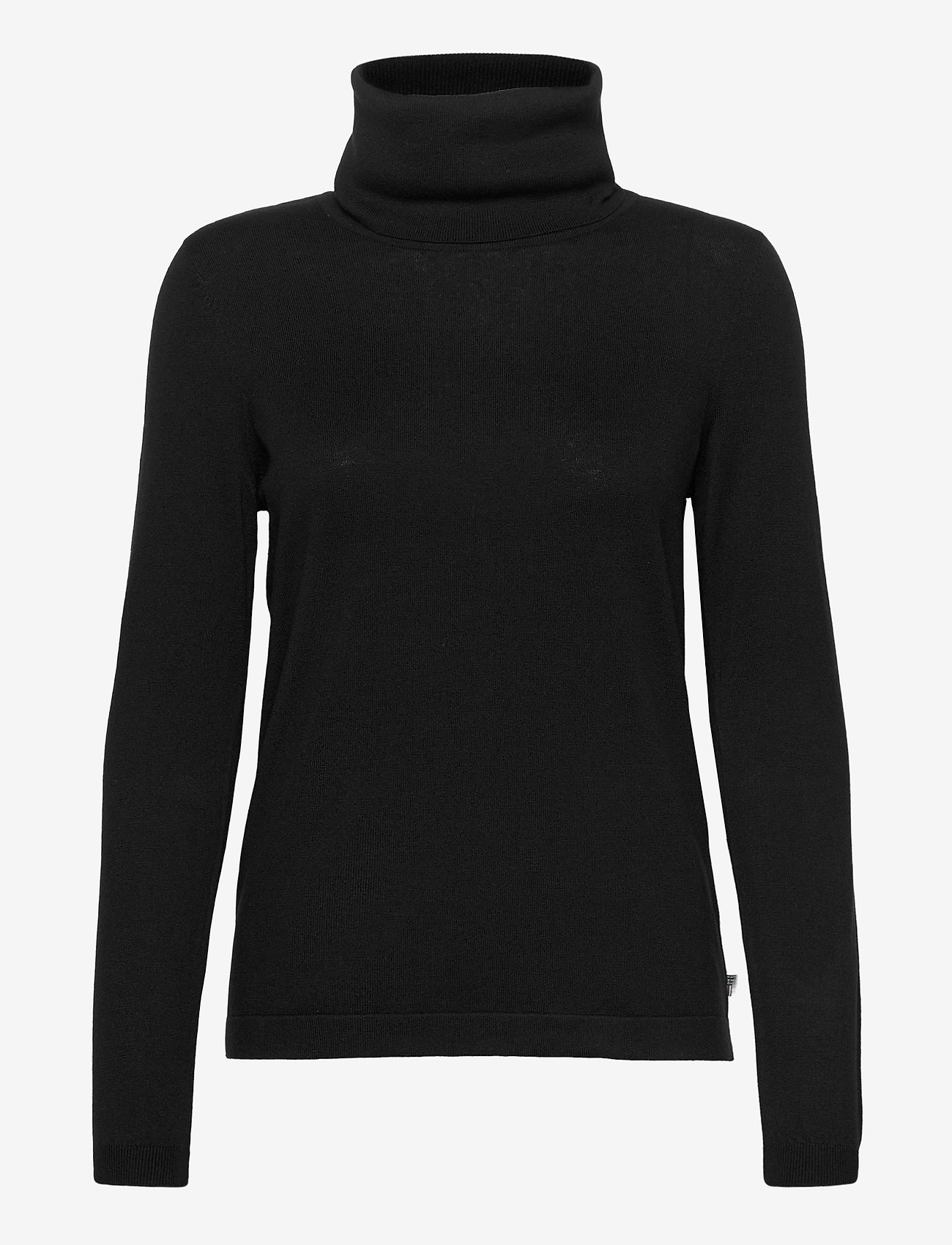 Lexington Clothing - Francoise Cotton/Cashmere Roll Neck - black - 0