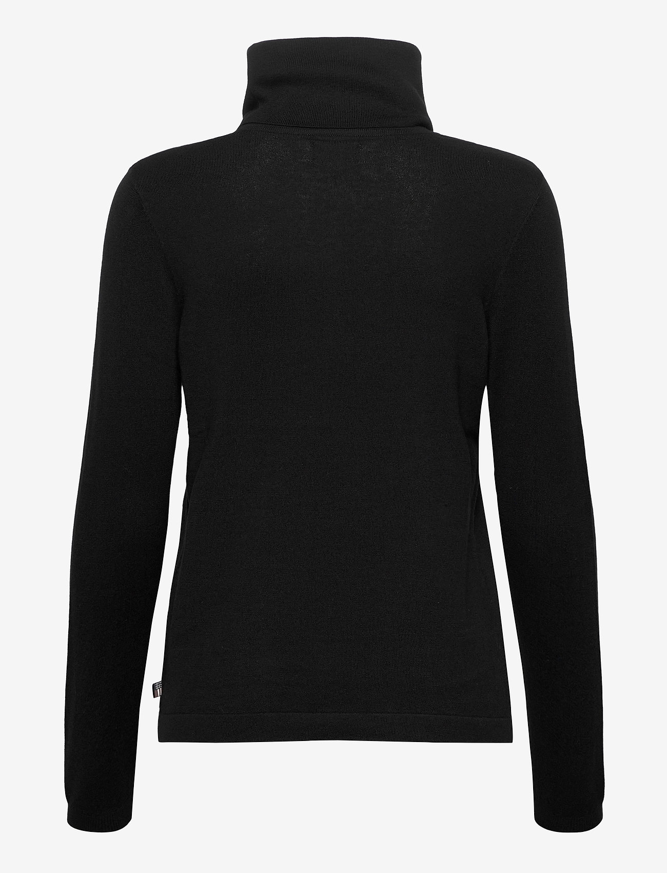 Lexington Clothing - Francoise Cotton/Cashmere Roll Neck - black - 1