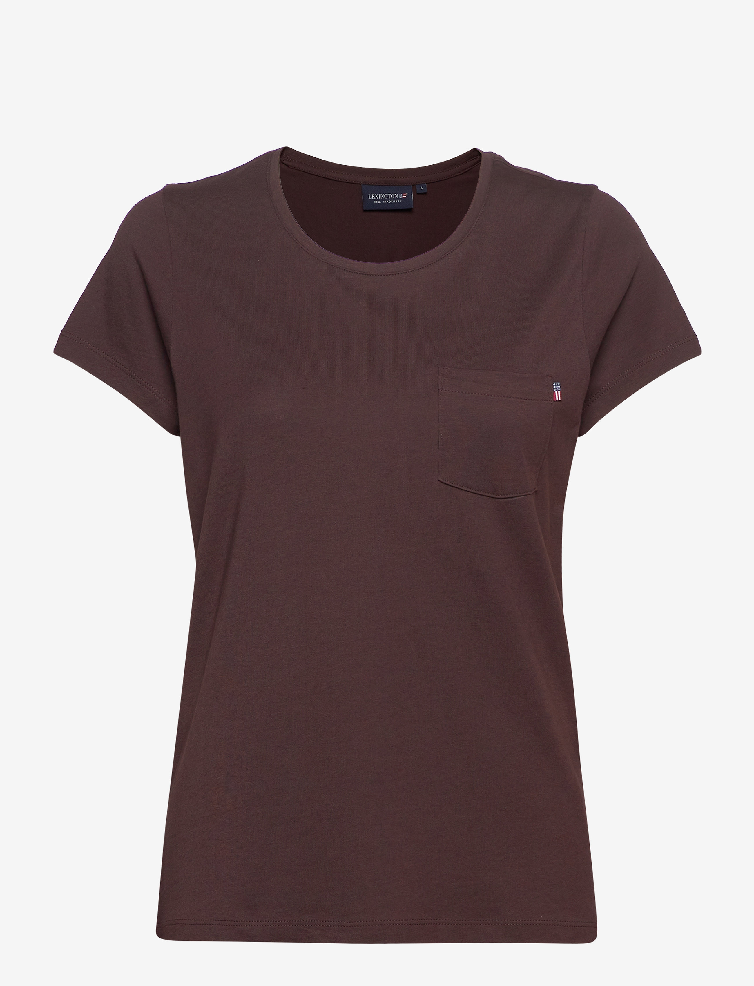 Lexington Clothing - Ashley Jersey Tee - dark brown - 1
