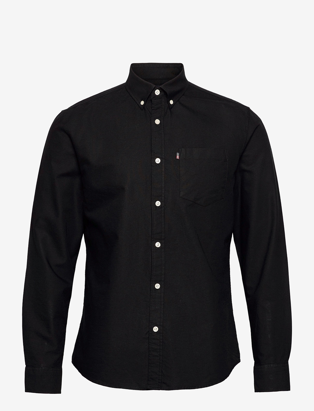 Lexington Clothing - Kyle Organic Cotton Oxford Shirt - black - 0