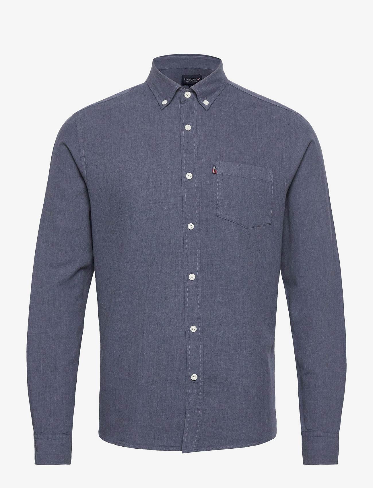 Lexington Clothing - Peter Lt Flannel Shirt - indigo - 0
