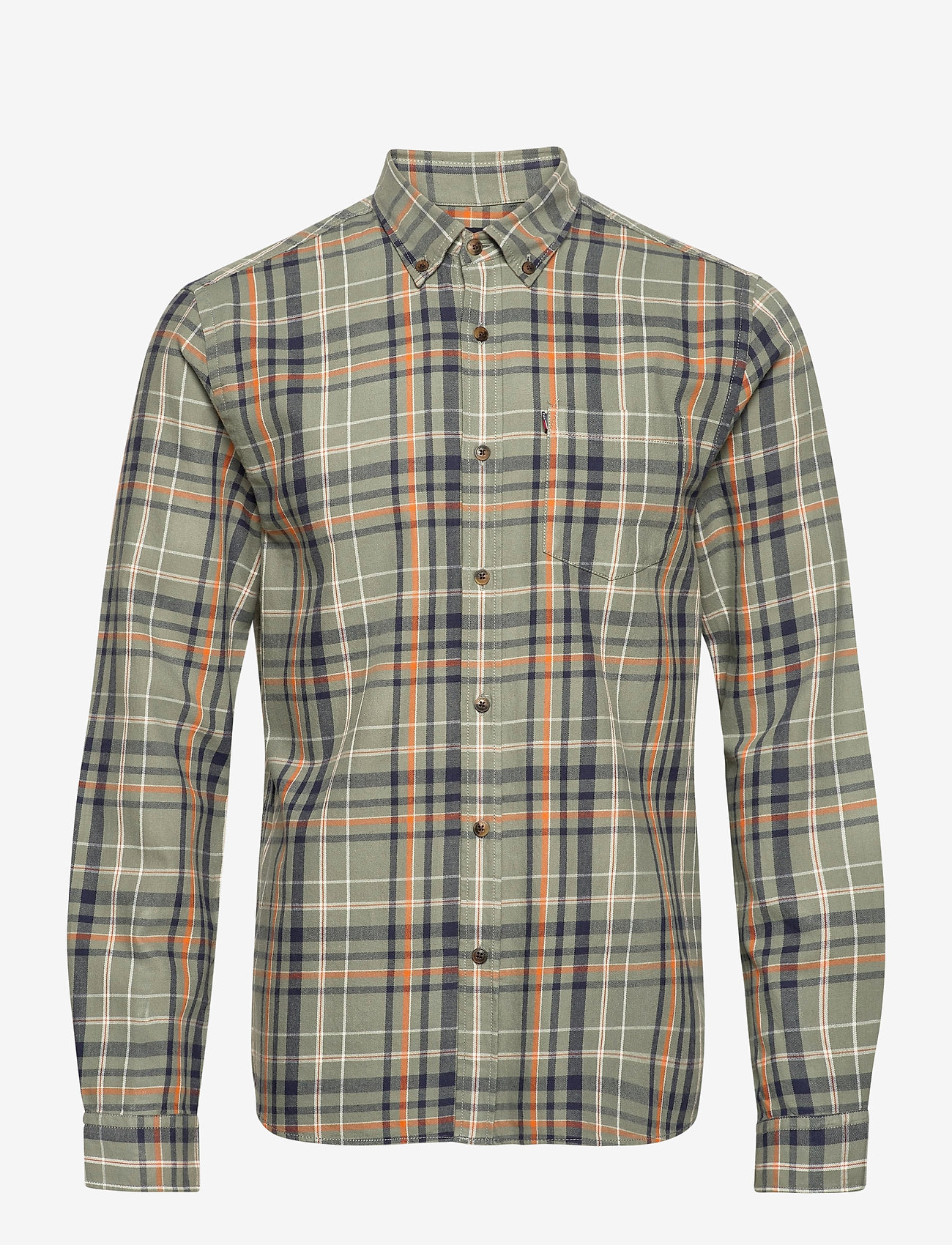 Lexington Clothing - Peter Lt Flannel Checked Shirt - green multi check - 0