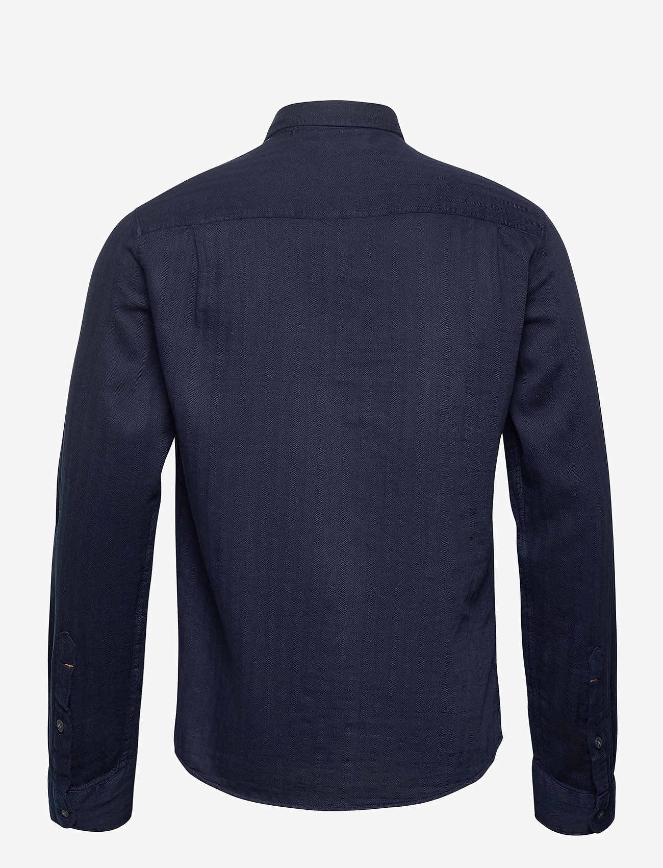 Lexington Clothing - Clive Herringbone Shirt - indigo - 1