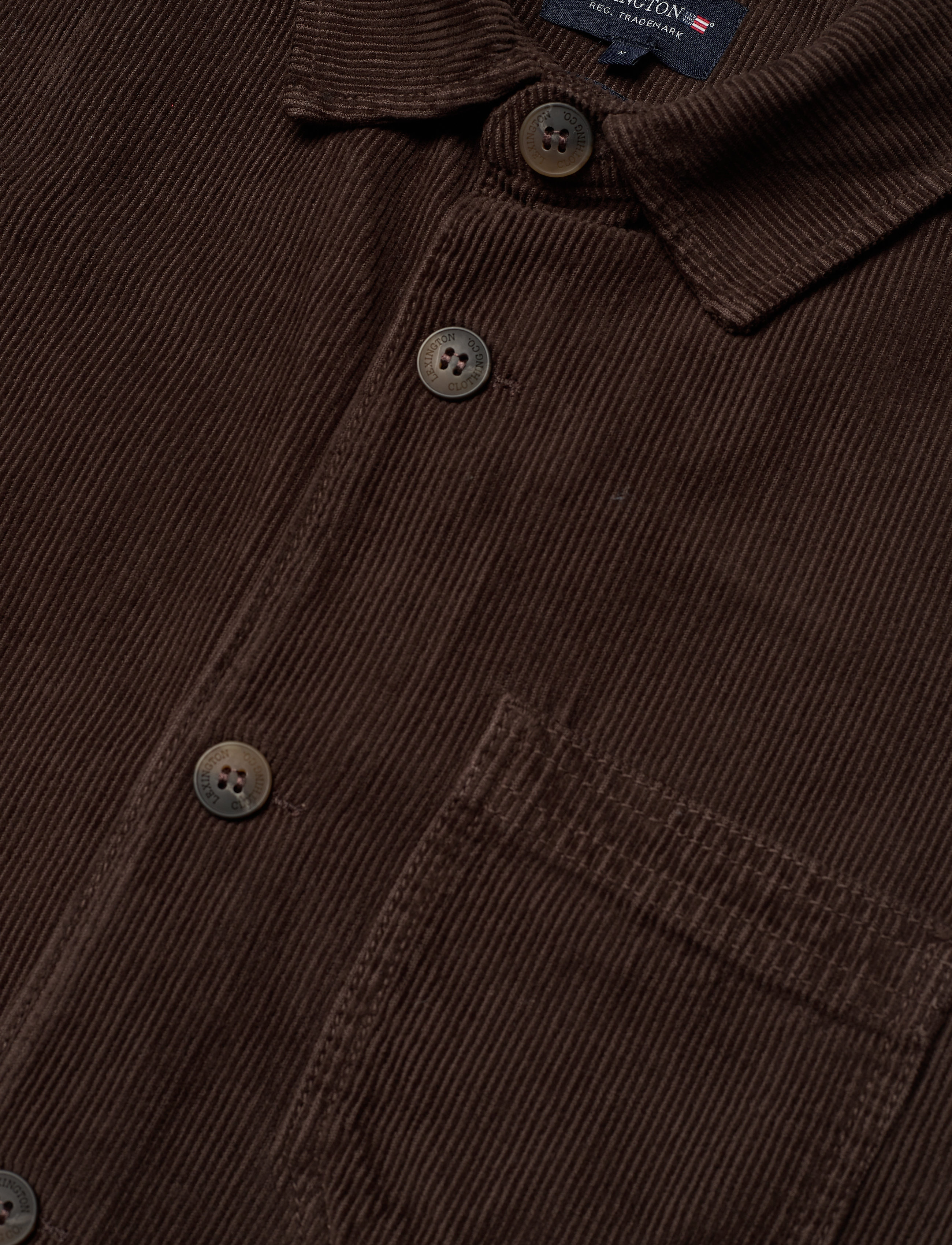Lexington Clothing - Robert Cord Overshirt - brown - 2