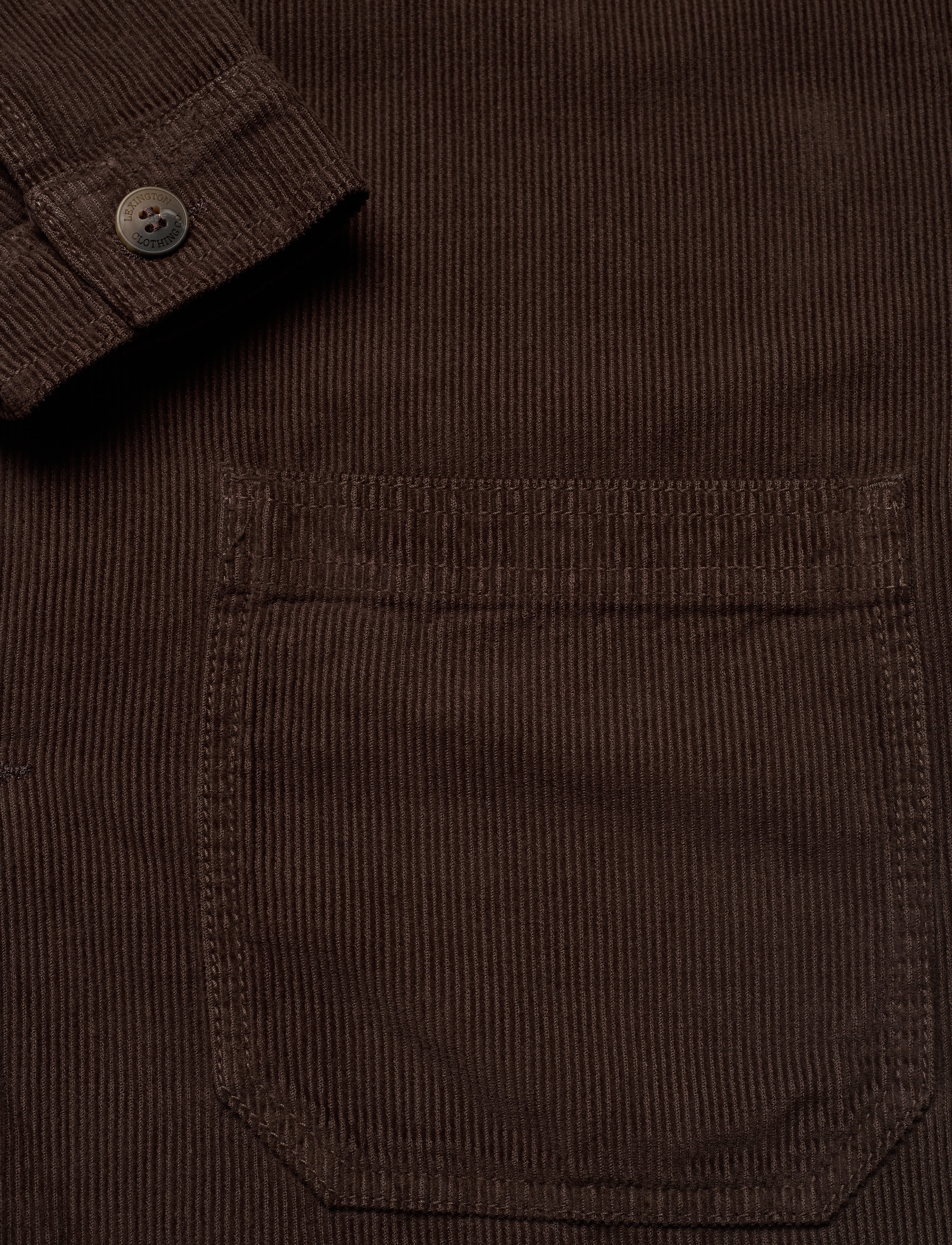Lexington Clothing - Robert Cord Overshirt - brown - 3