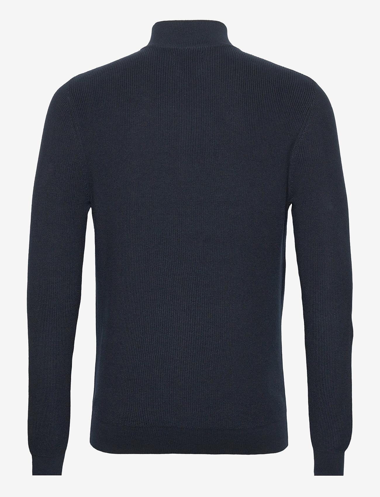 Lexington Clothing - Clay Organic Cotton Half Zip Sweater - dark blue - 1