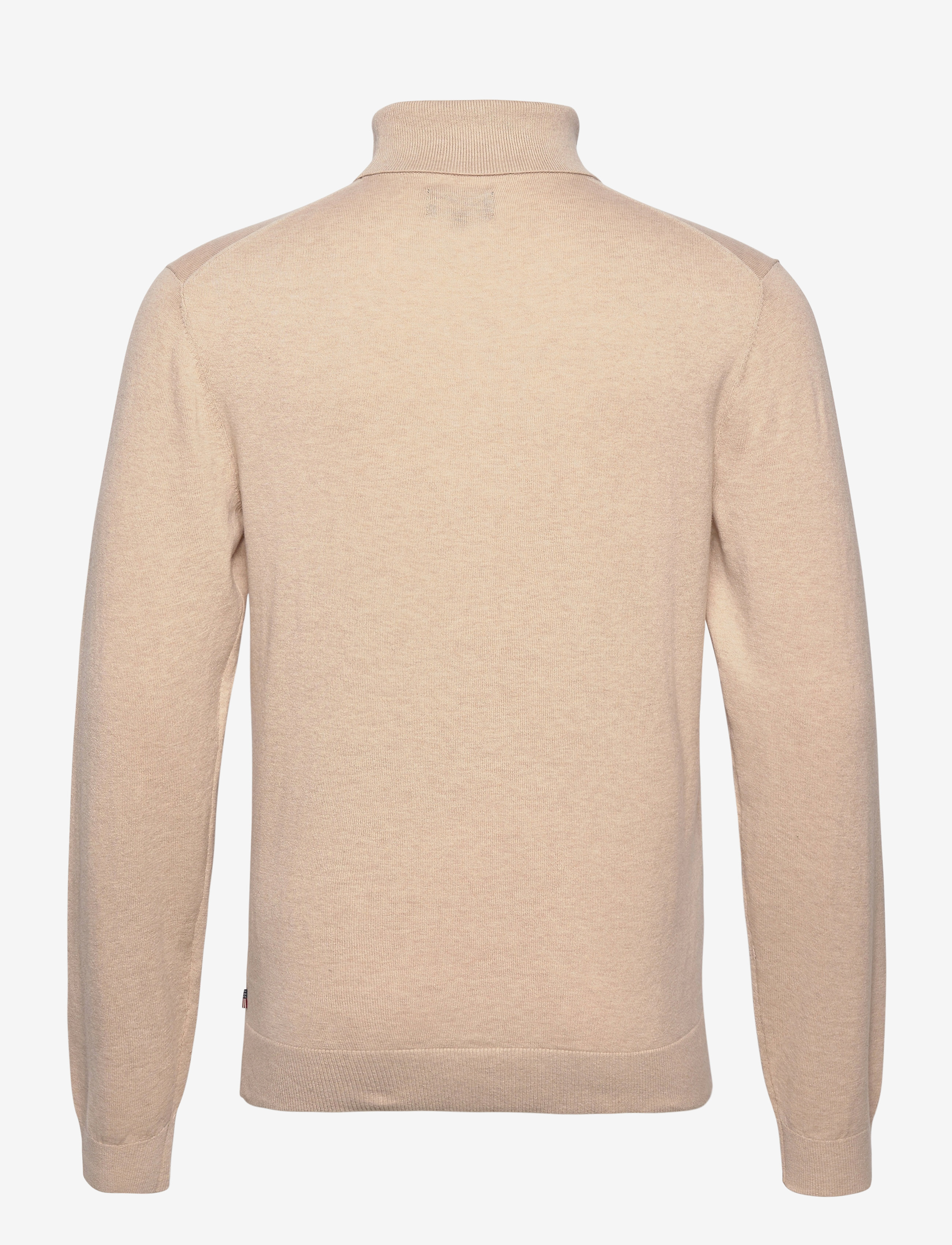 Lexington Clothing - Brian Cotton/Cashmere Roll Neck - beige melange - 1