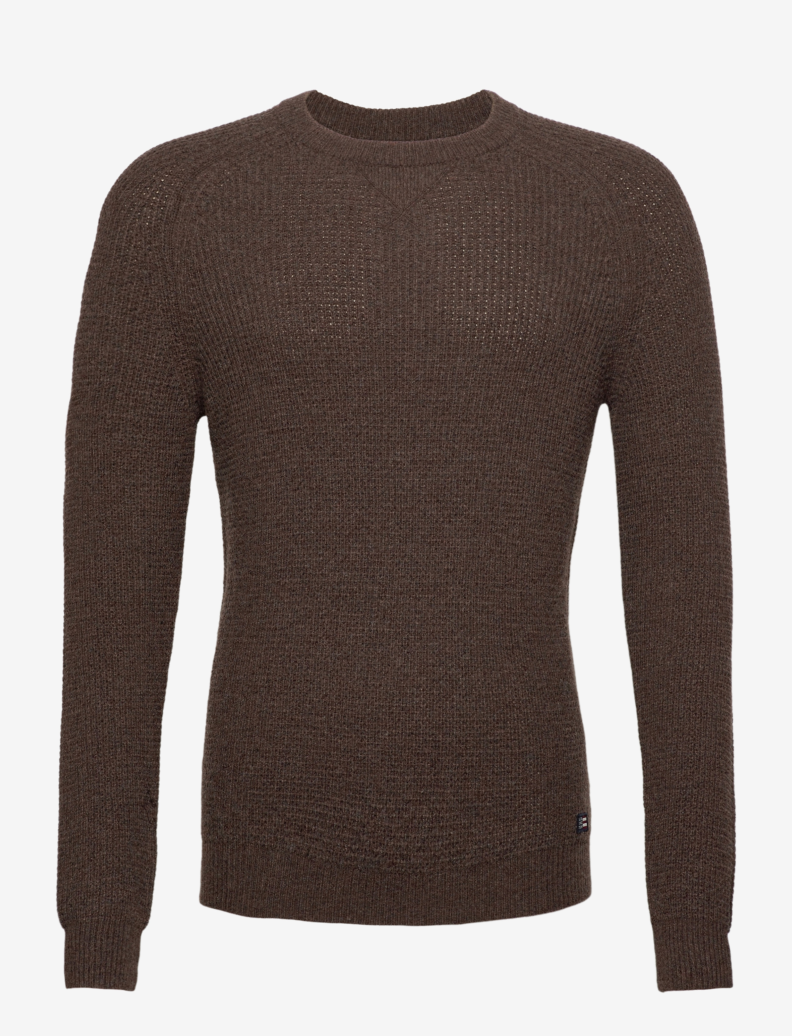 Lexington Clothing - Ewan Merino Wool Blend Sweater - brown - 0