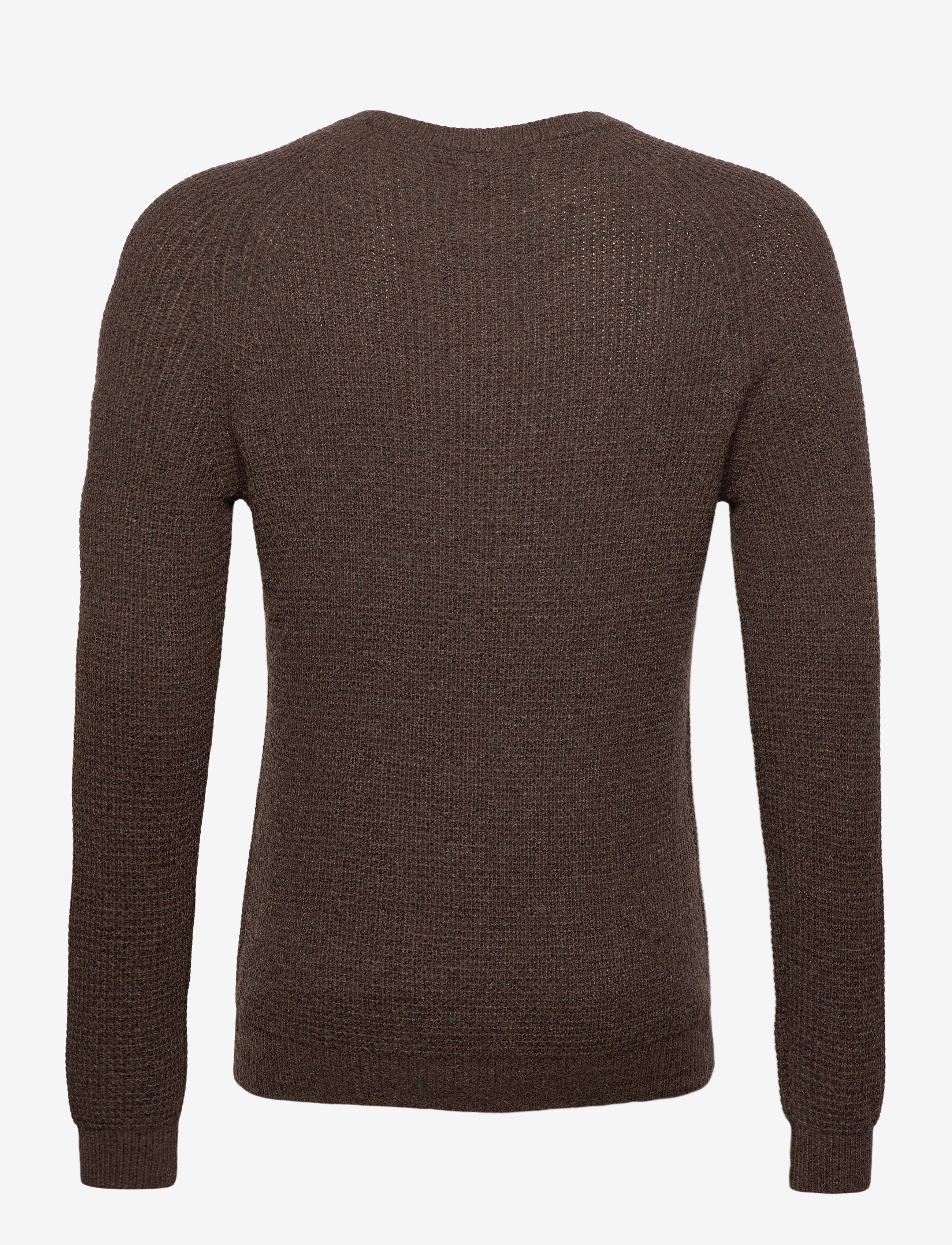 Lexington Clothing - Ewan Merino Wool Blend Sweater - brown - 1