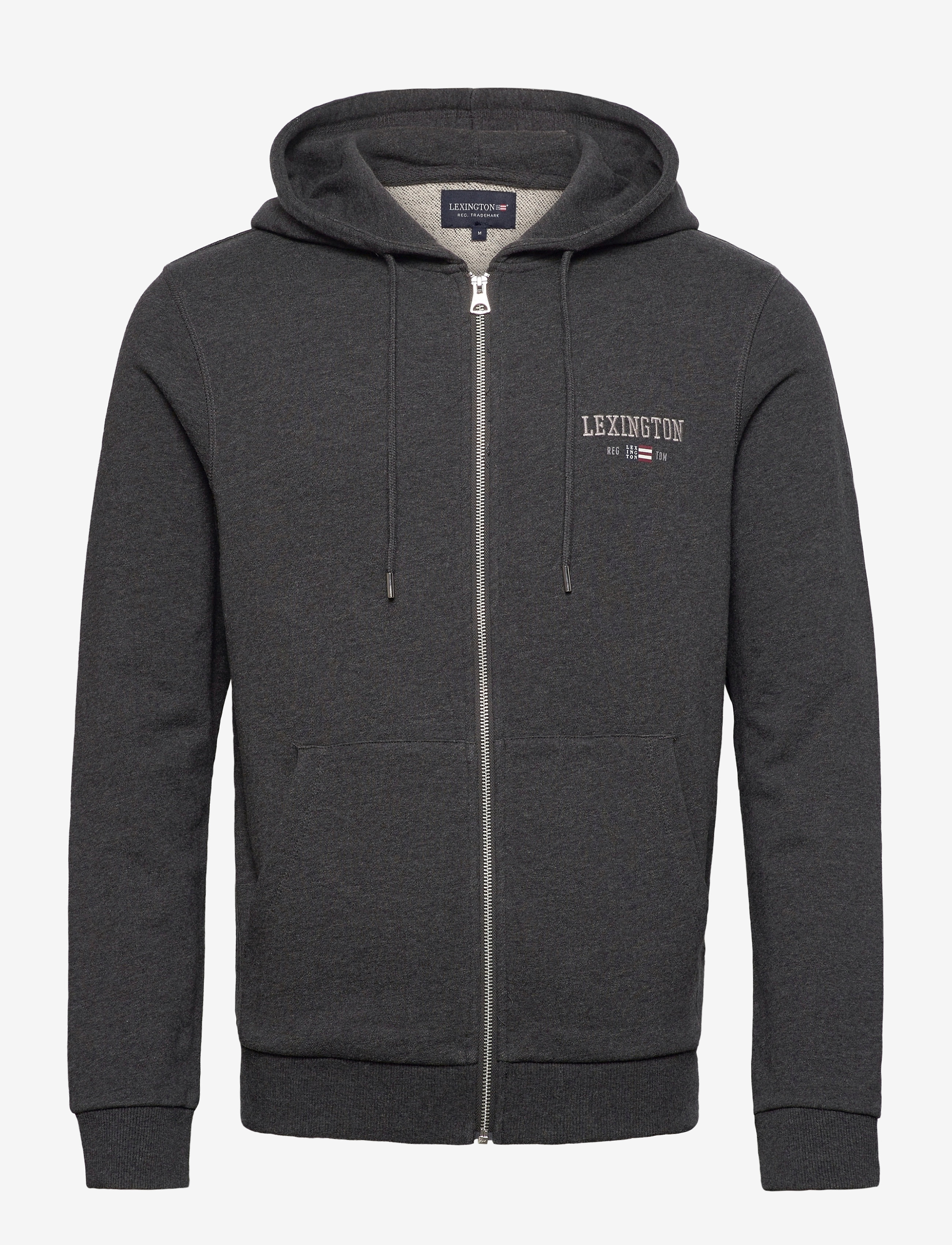 Lexington Clothing - Russel Hood - dark gray melange - 0
