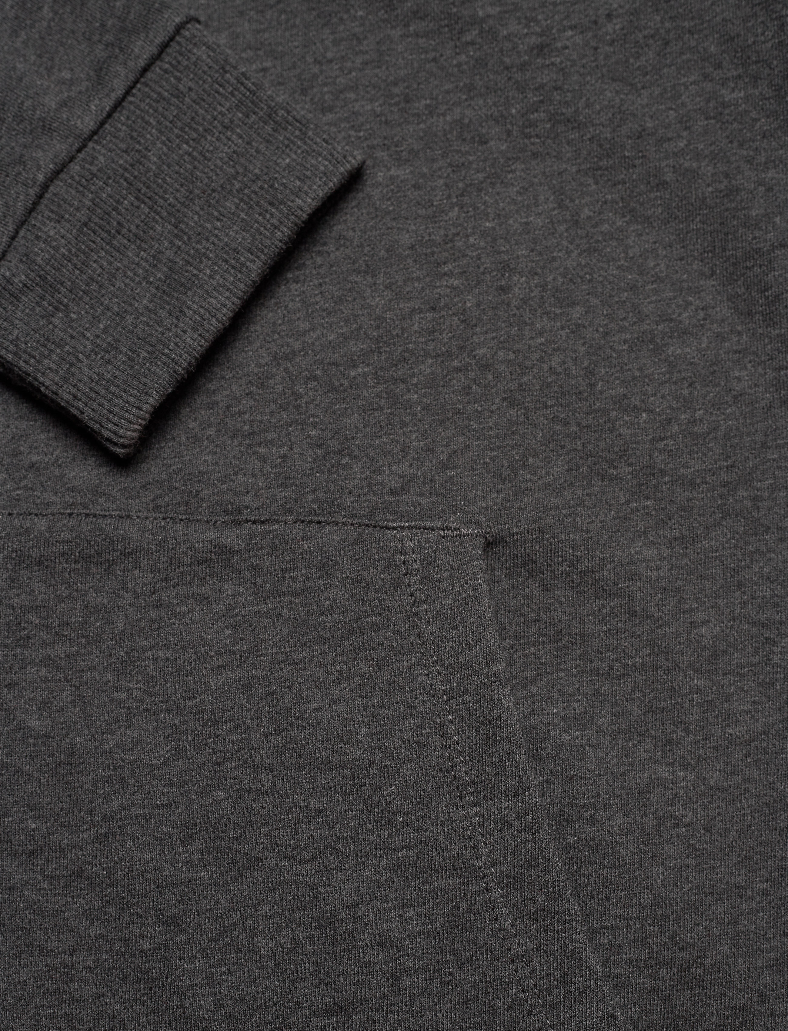 Lexington Clothing - Russel Hood - dark gray melange - 3