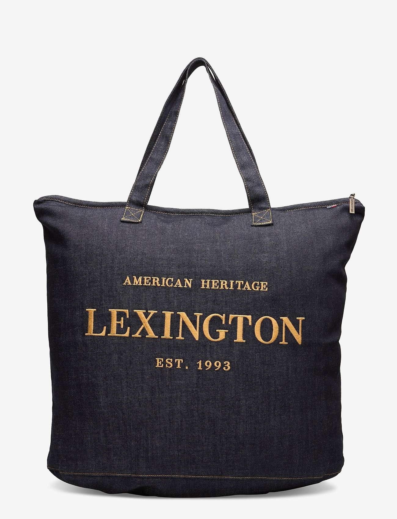 Lexington Clothing - Newton Denim Bag - dark blue denim - 0