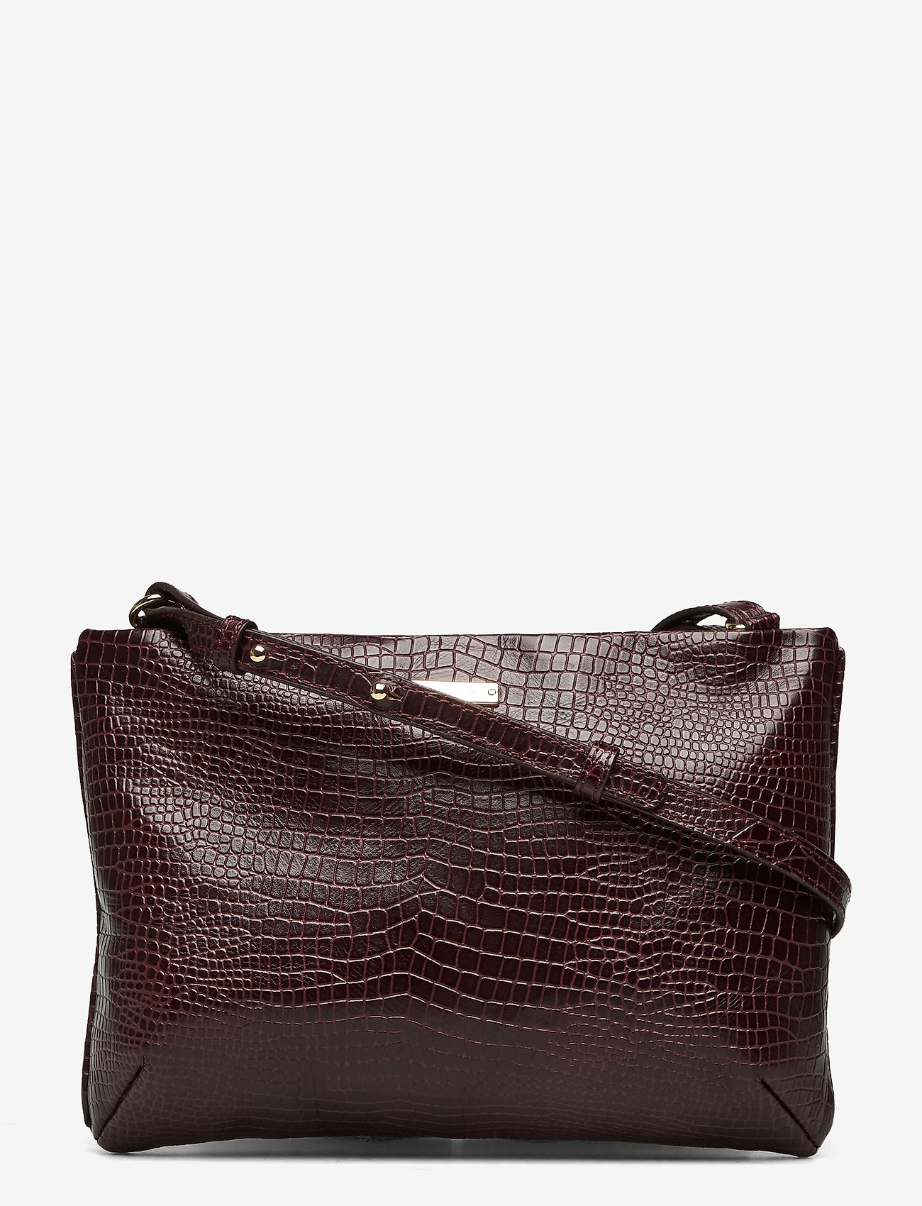 Lexington Clothing - Trudy Croco Leather Zip Bag - burgundy - 0