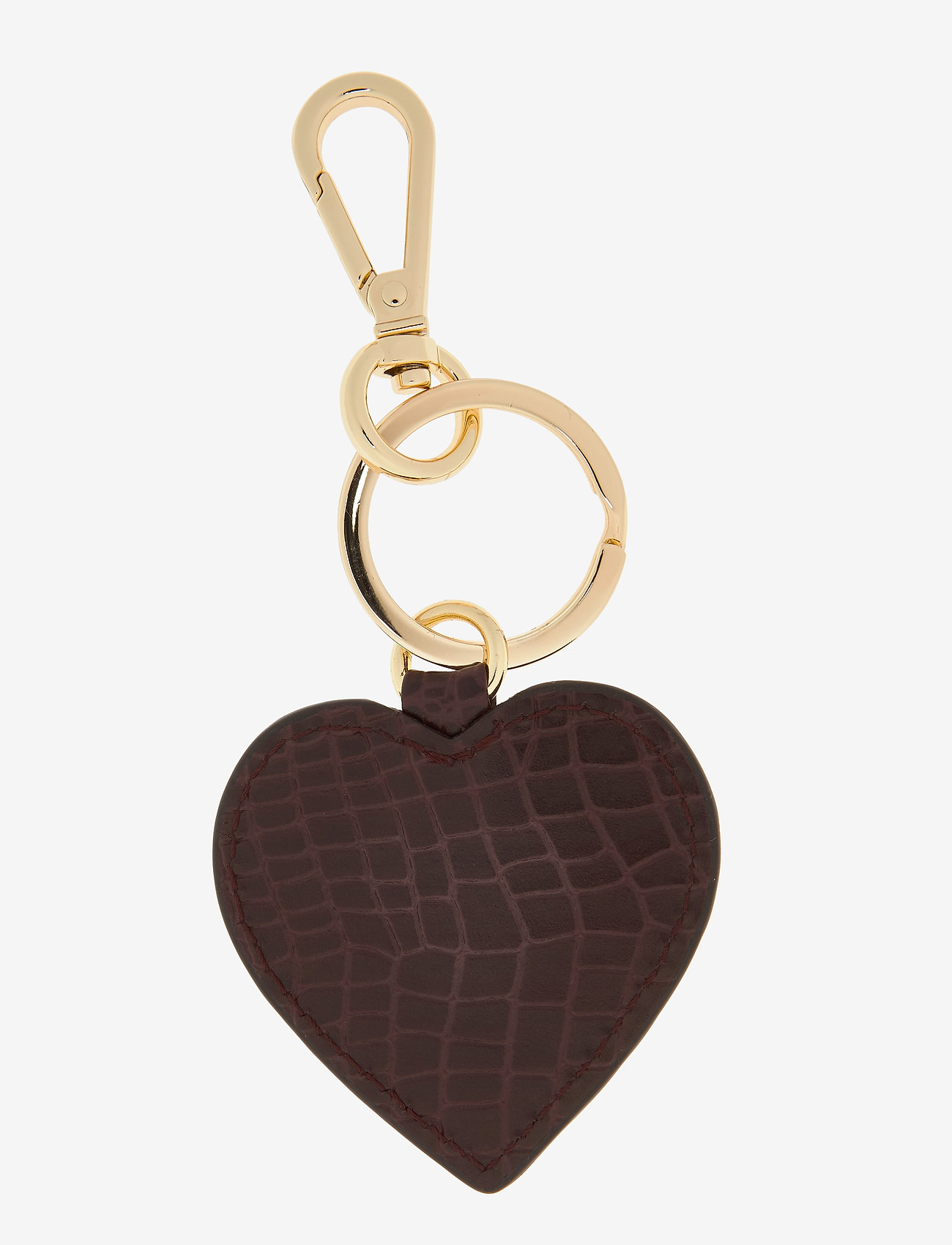 Lexington Clothing - Haven Croco Leather Keyring - burgundy - 0