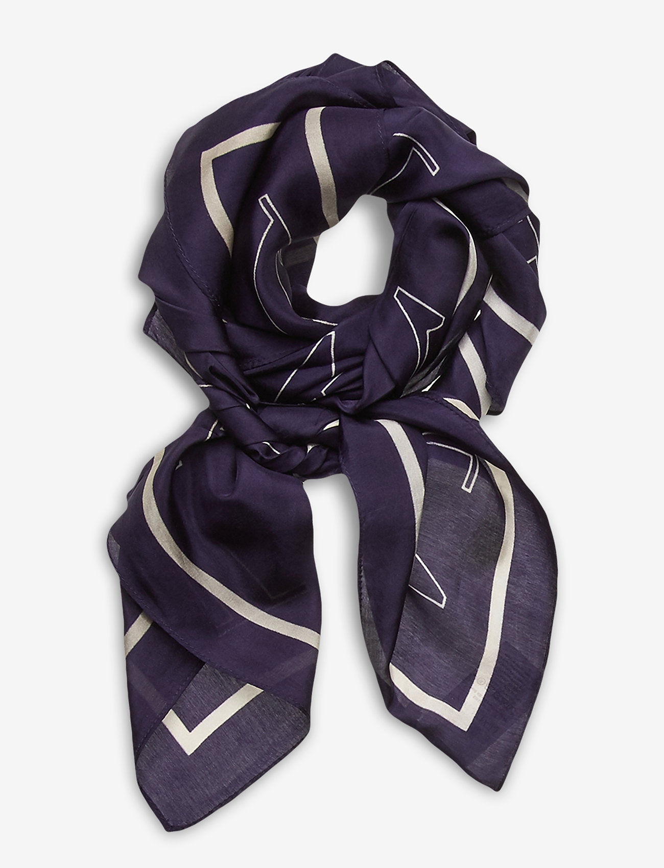 Lexington Clothing - Gardiners Bay Silk Scarf - dark blue - 0