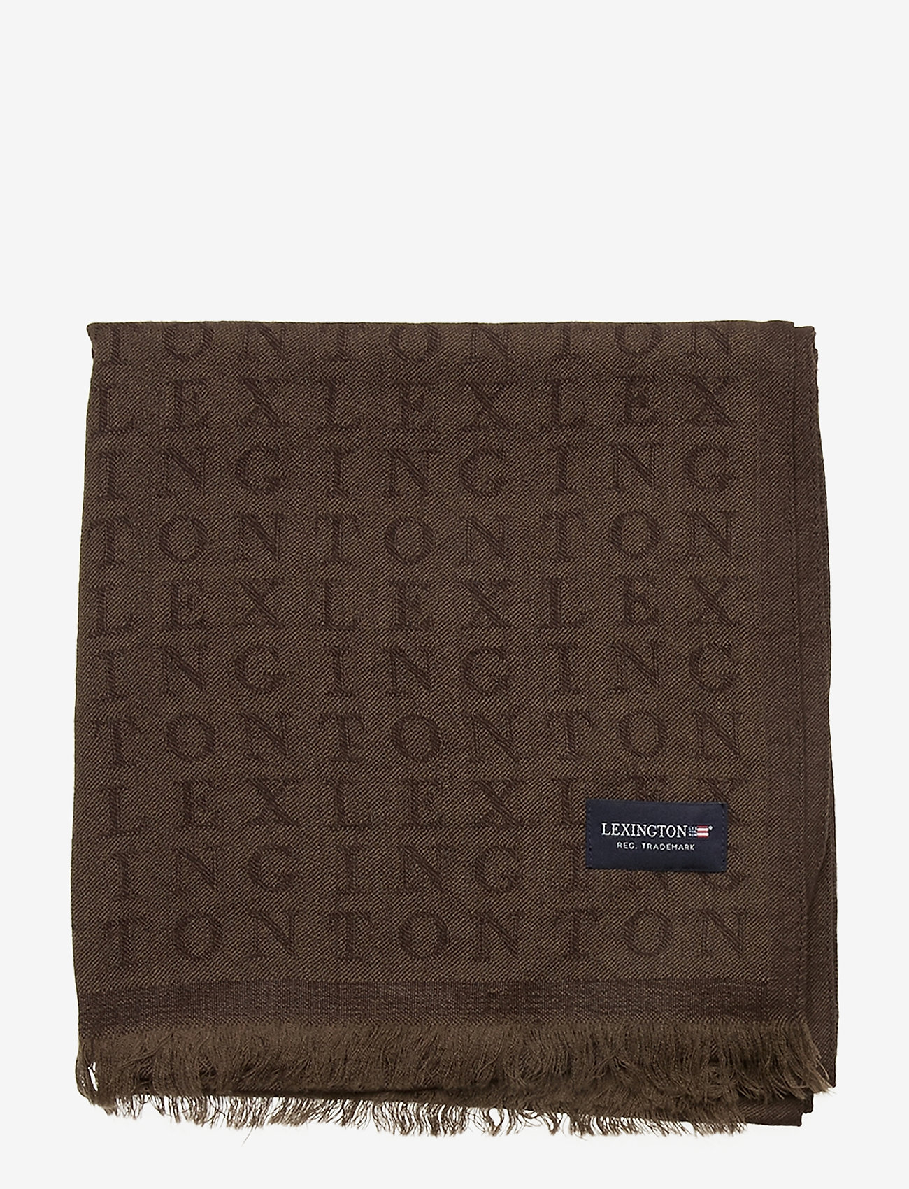 Lexington Clothing - Bloom Merino Wool Jacquard Scarf - brown multi - 1