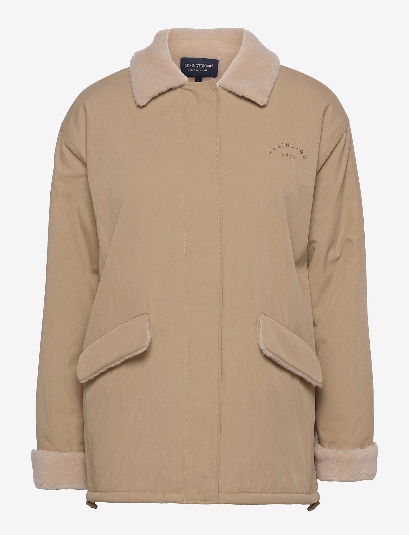 Lexington Clothing - Kendra Sherpa Jacket - wool jackets - beige - 0