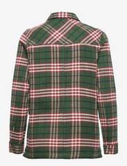 Lexington Clothing - Raven Organic Cotton Flannel Overshirt - sievietēm - green multi check - 1