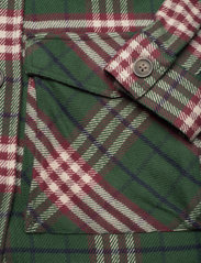 Lexington Clothing - Raven Organic Cotton Flannel Overshirt - kvinnor - green multi check - 6