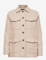 Lexington Clothing - Raven Organic Cotton Flannel Overshirt - damen - light beige - 0