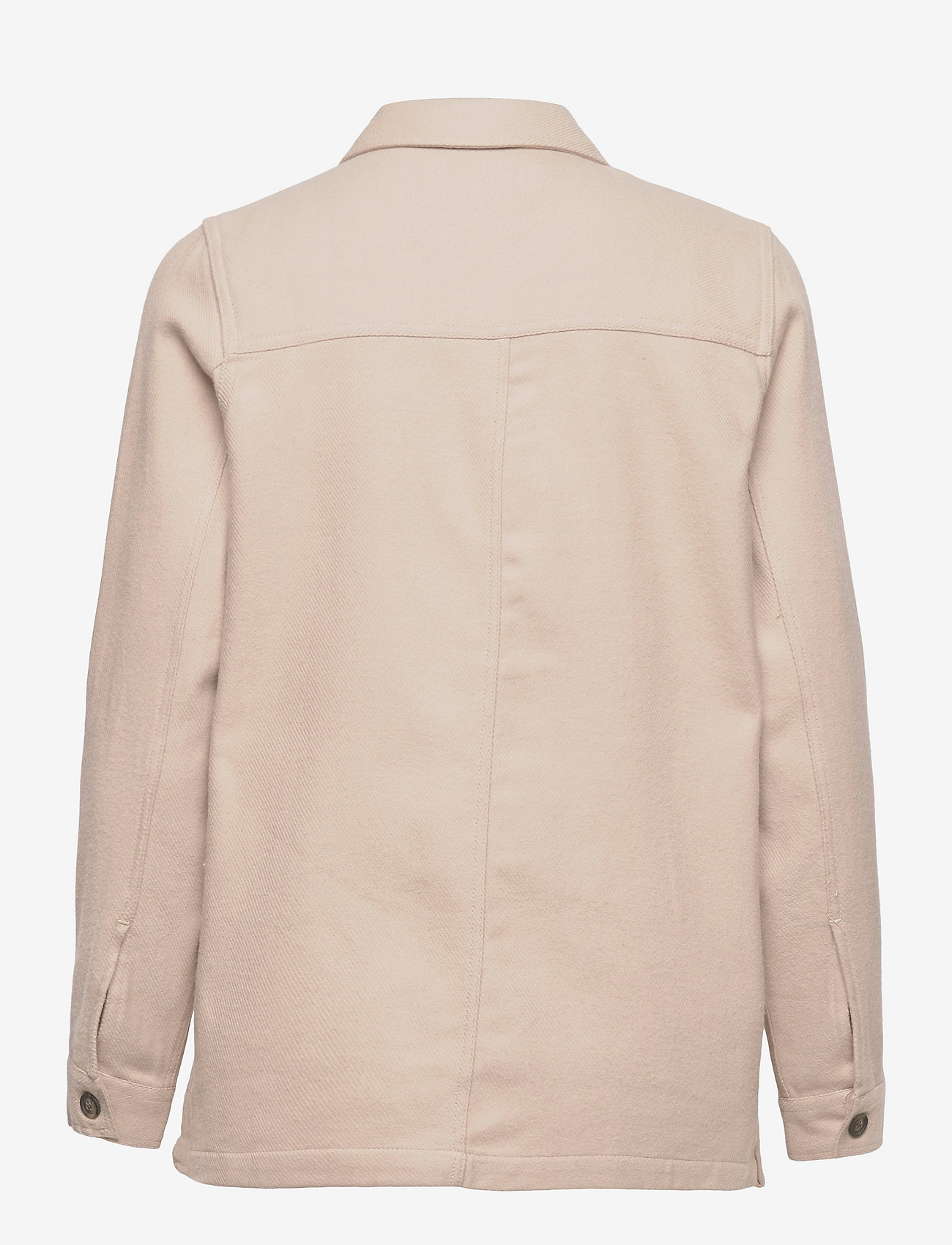 Lexington Clothing - Raven Organic Cotton Flannel Overshirt - naisten - light beige - 1