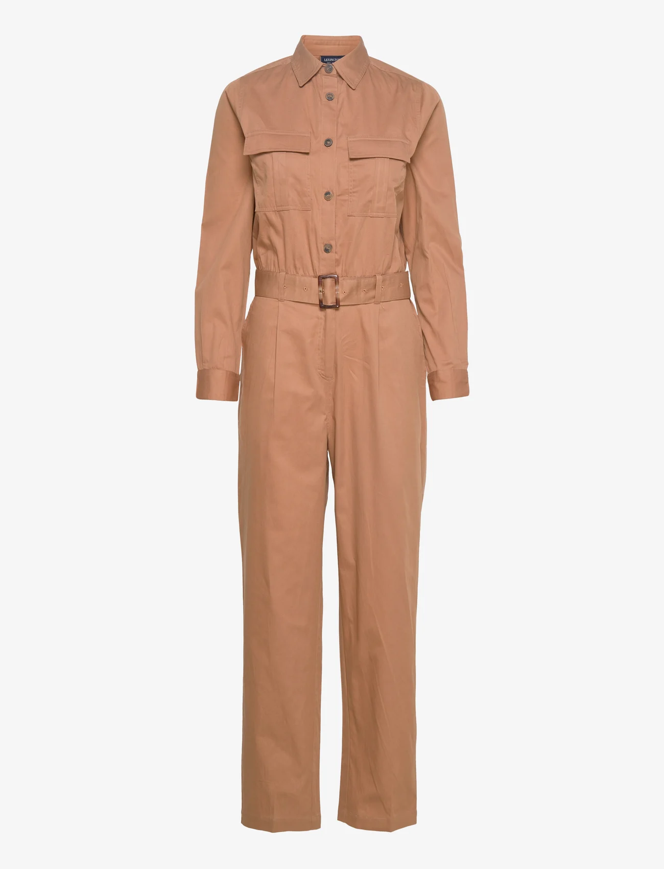 Lexington Clothing - Britt Organic Cotton Cargo Jumpsuit - brown - 0
