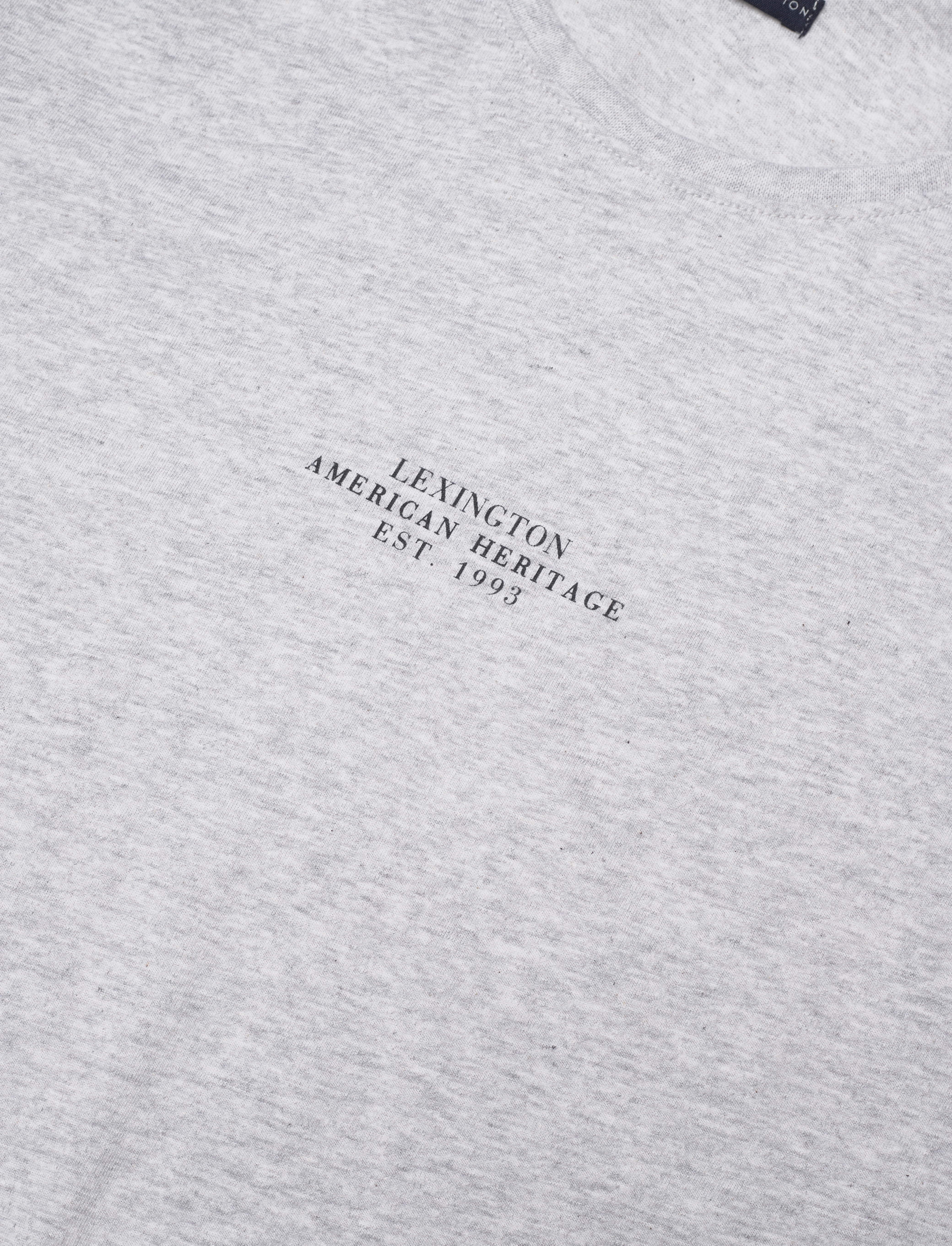 Lexington Clothing - Vanessa Organic Cotton Tee - light grey melange - 3