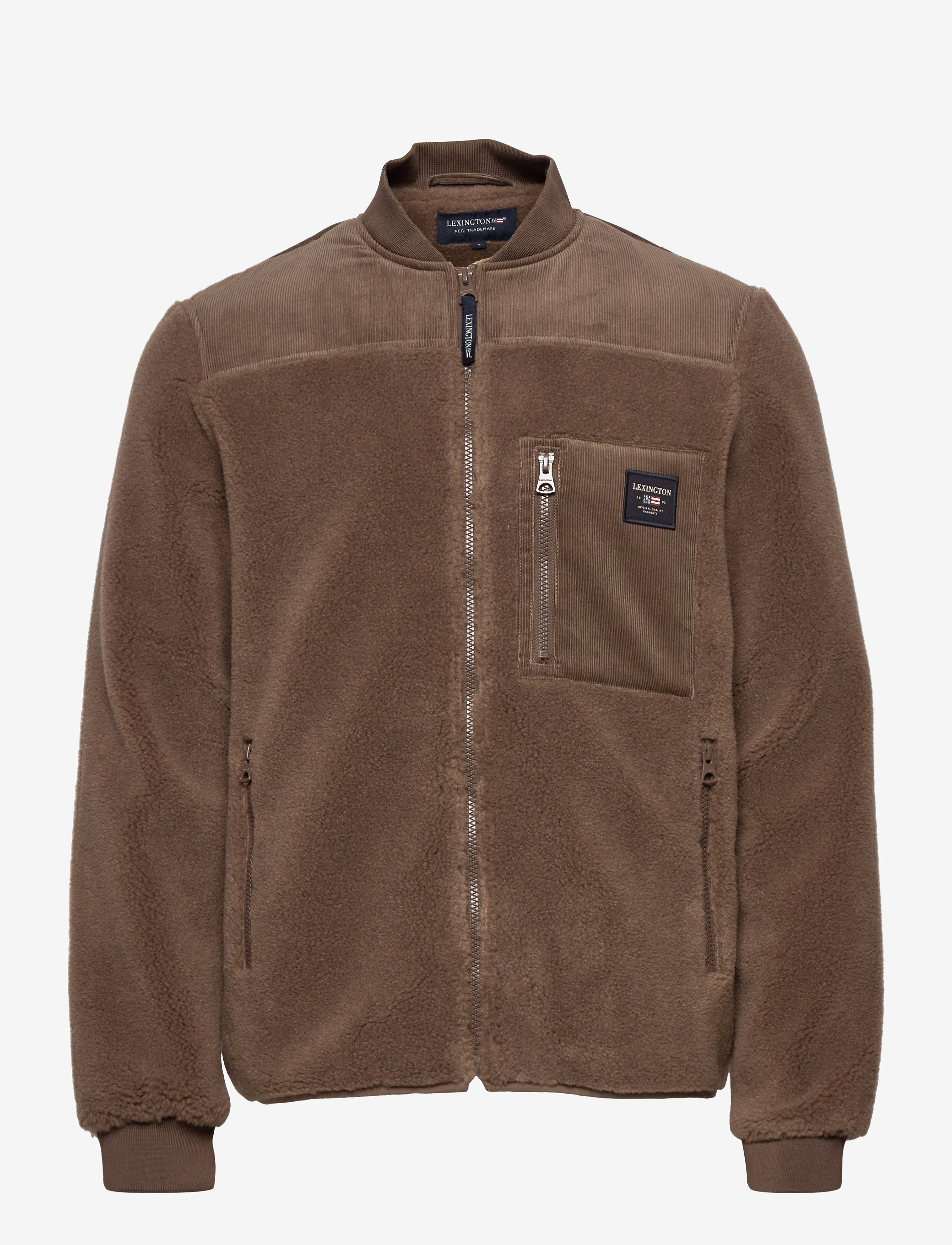 Lexington Clothing - Samuel Sherpa Wool Blend Jacket - brown - 1