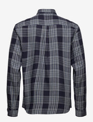 Lexington Clothing - Peter Lt Flannel Checked Shirt - ternede skjorter - blue multi check - 1