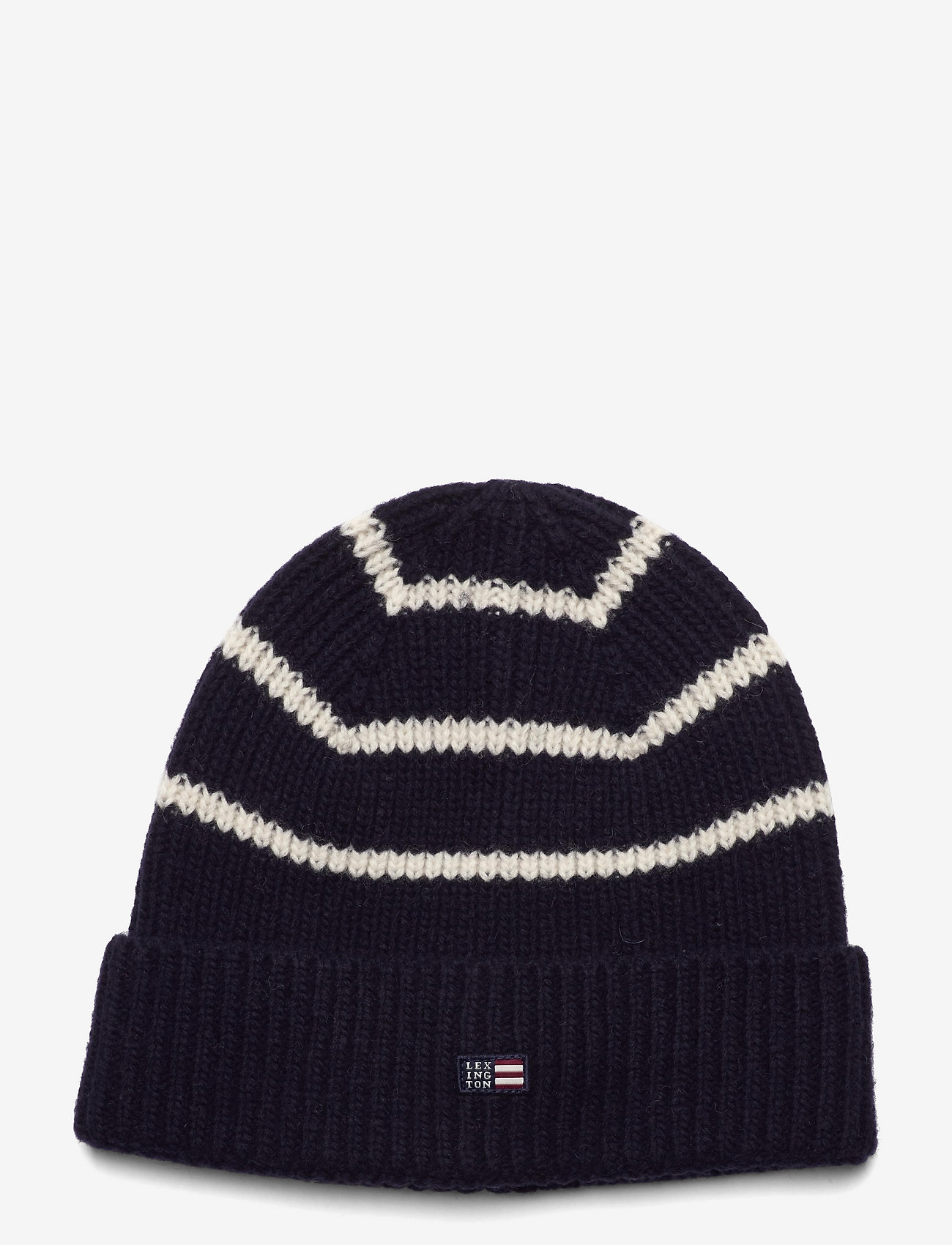 Lexington Clothing - Stockton Lambswool Beanie - blue/white stripe - 0