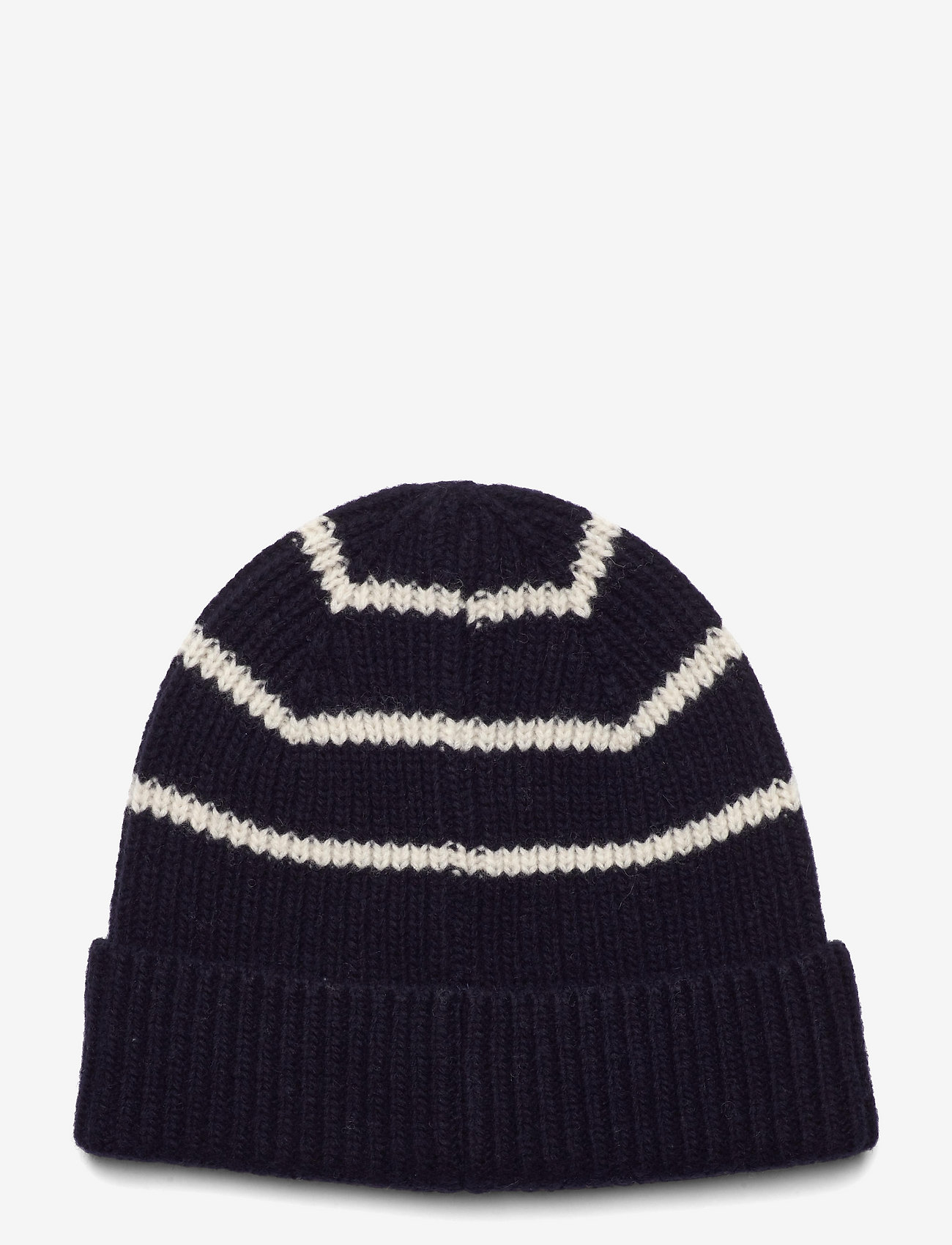 Lexington Clothing - Stockton Lambswool Beanie - blue/white stripe - 1