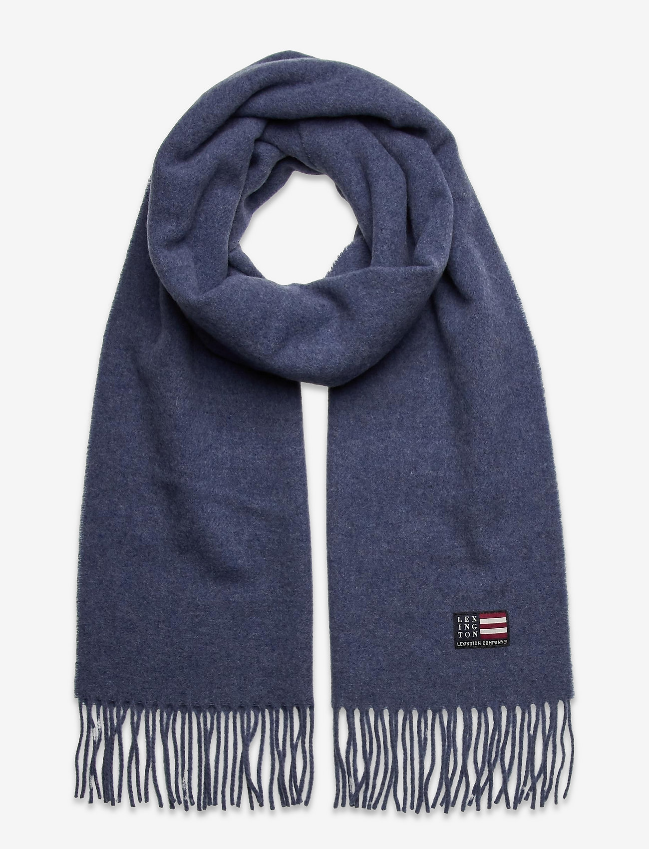 Lexington Clothing - Massachussets Recycled Wool Blend Scarf - blue melange - 0