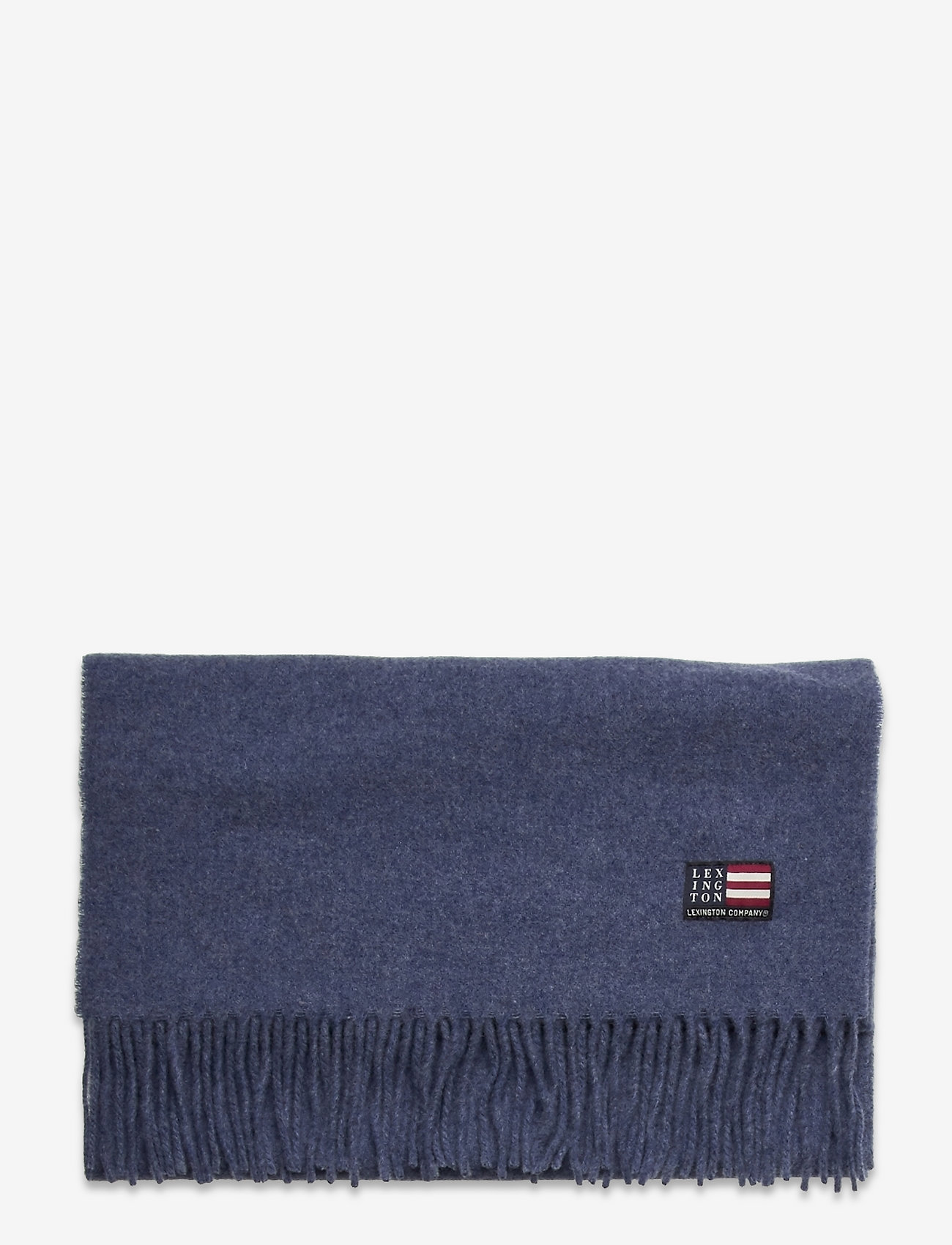 Lexington Clothing - Massachussets Recycled Wool Blend Scarf - blue melange - 1