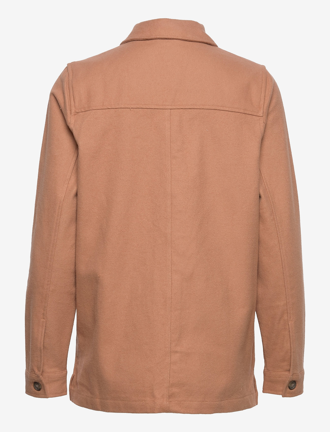 Lexington Clothing - Raven Organic Cotton Flannel Overshirt - moterims - light brown - 1
