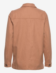 Lexington Clothing - Raven Organic Cotton Flannel Overshirt - kobiety - light brown - 1