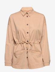 Lexington Clothing - Carly Cotton/Modal Blend Overshirt - kvinder - beige - 0