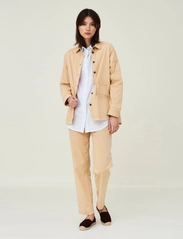 Lexington Clothing - Carly Cotton/Modal Blend Overshirt - naisten - beige - 2