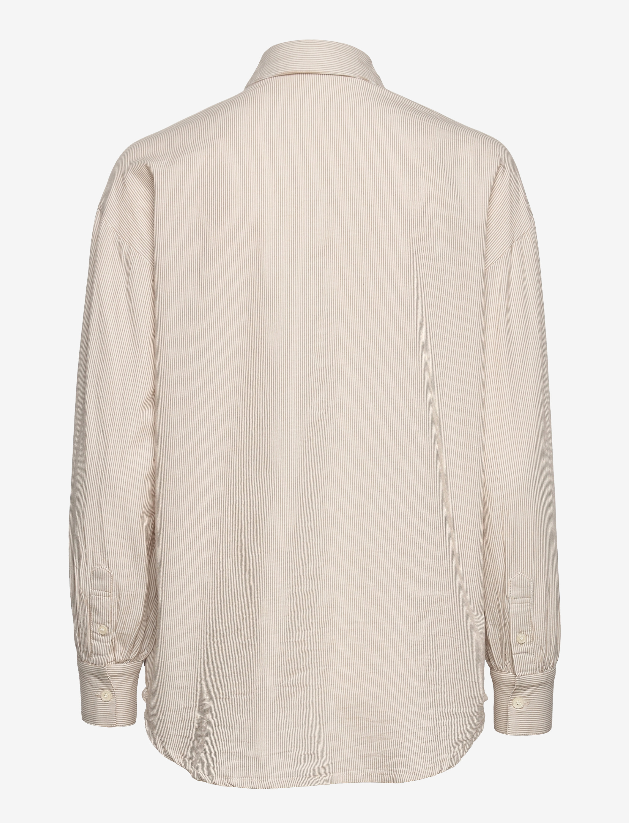 Lexington Clothing - Daphne Organic Cotton Shirt - langærmede skjorter - beige/white stripe - 2