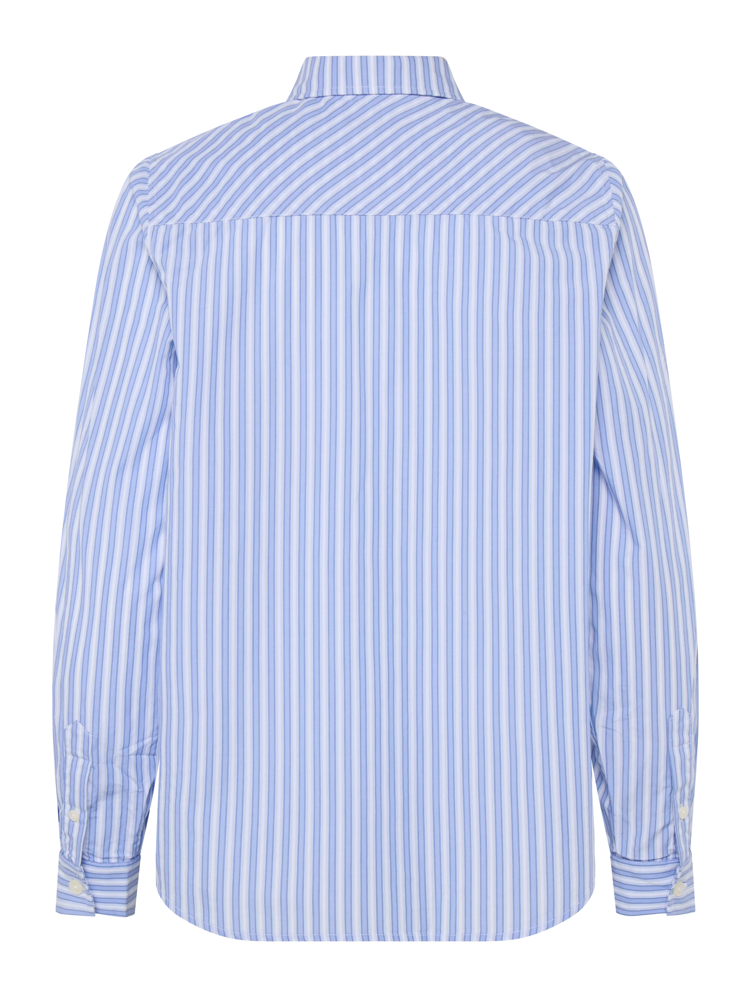 Lexington Clothing - Sanna Organic Cotton Poplin Shirt - langærmede skjorter - blue multi stripe - 1
