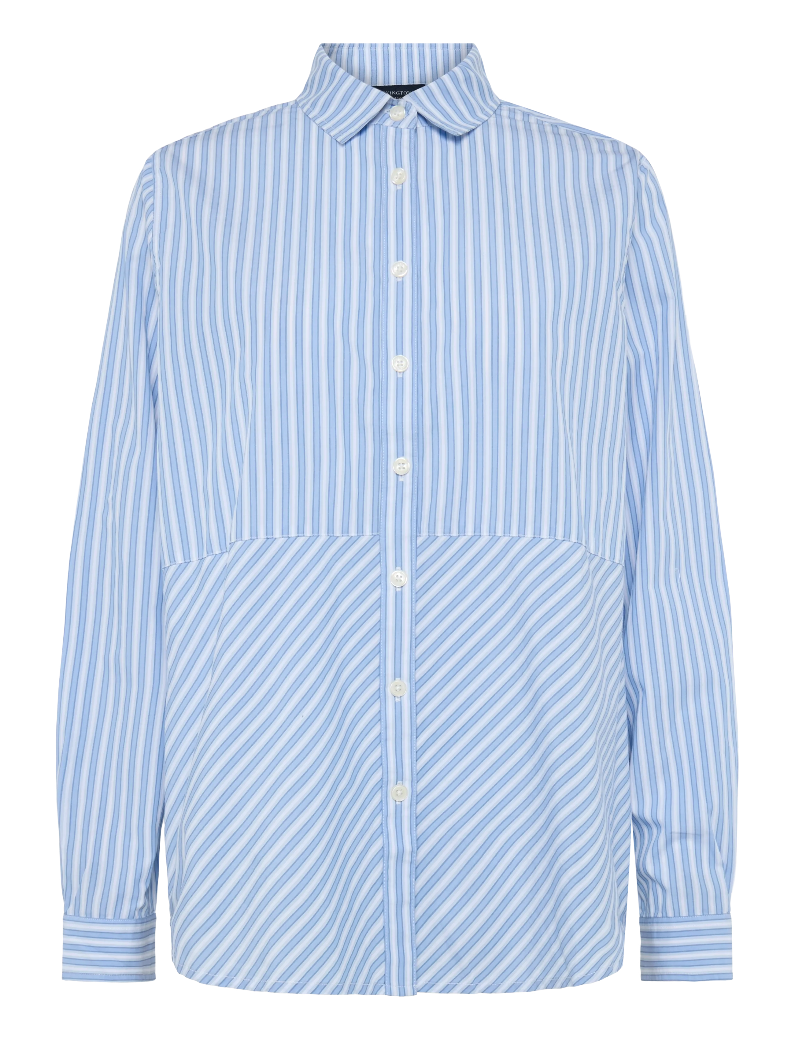 LEXINGTON CLOTHING Sanna Organic Baumwolle Poplin Shirt Blau - L - Damen