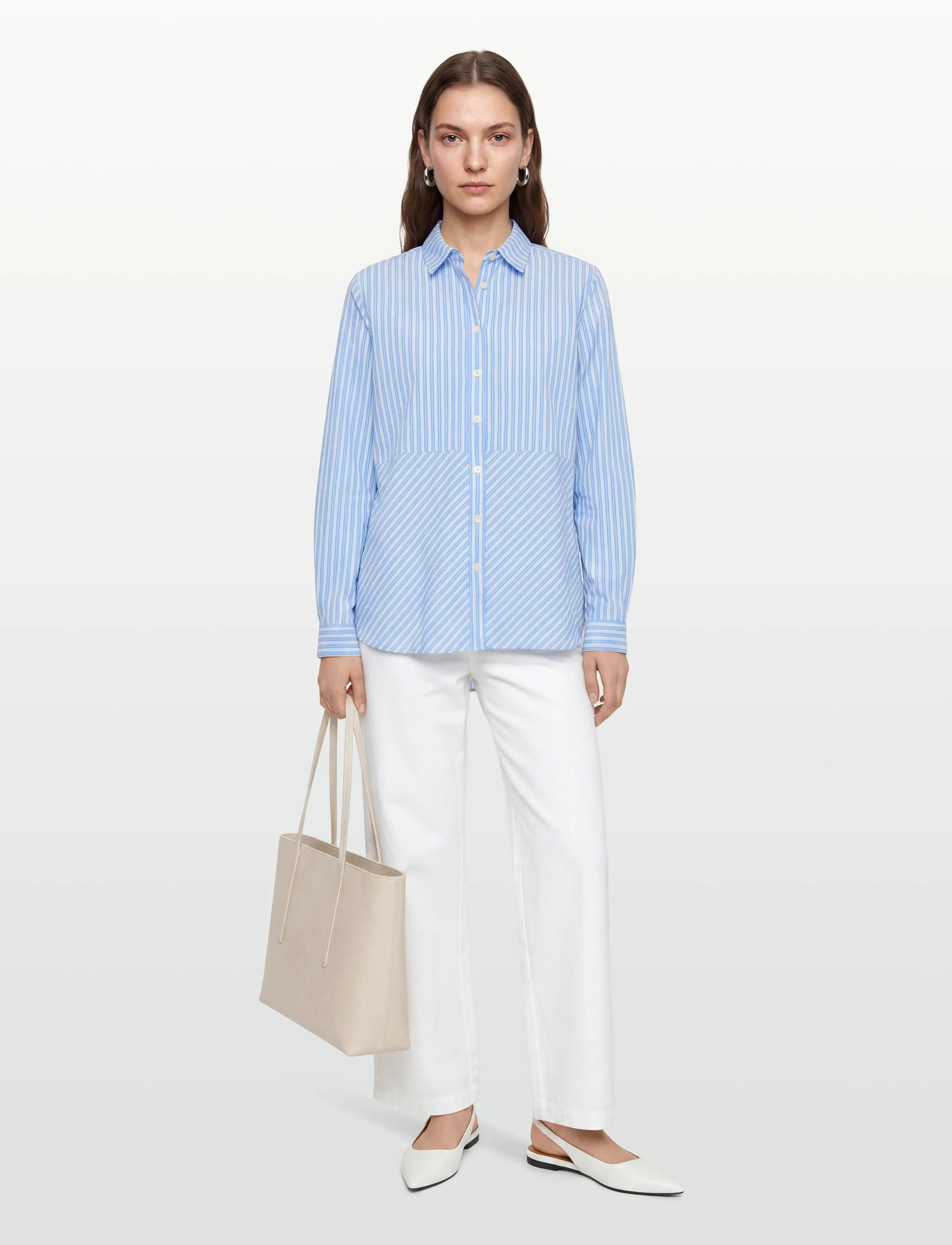 Lexington Clothing - Sanna Organic Cotton Poplin Shirt - langærmede skjorter - multicolour - 0