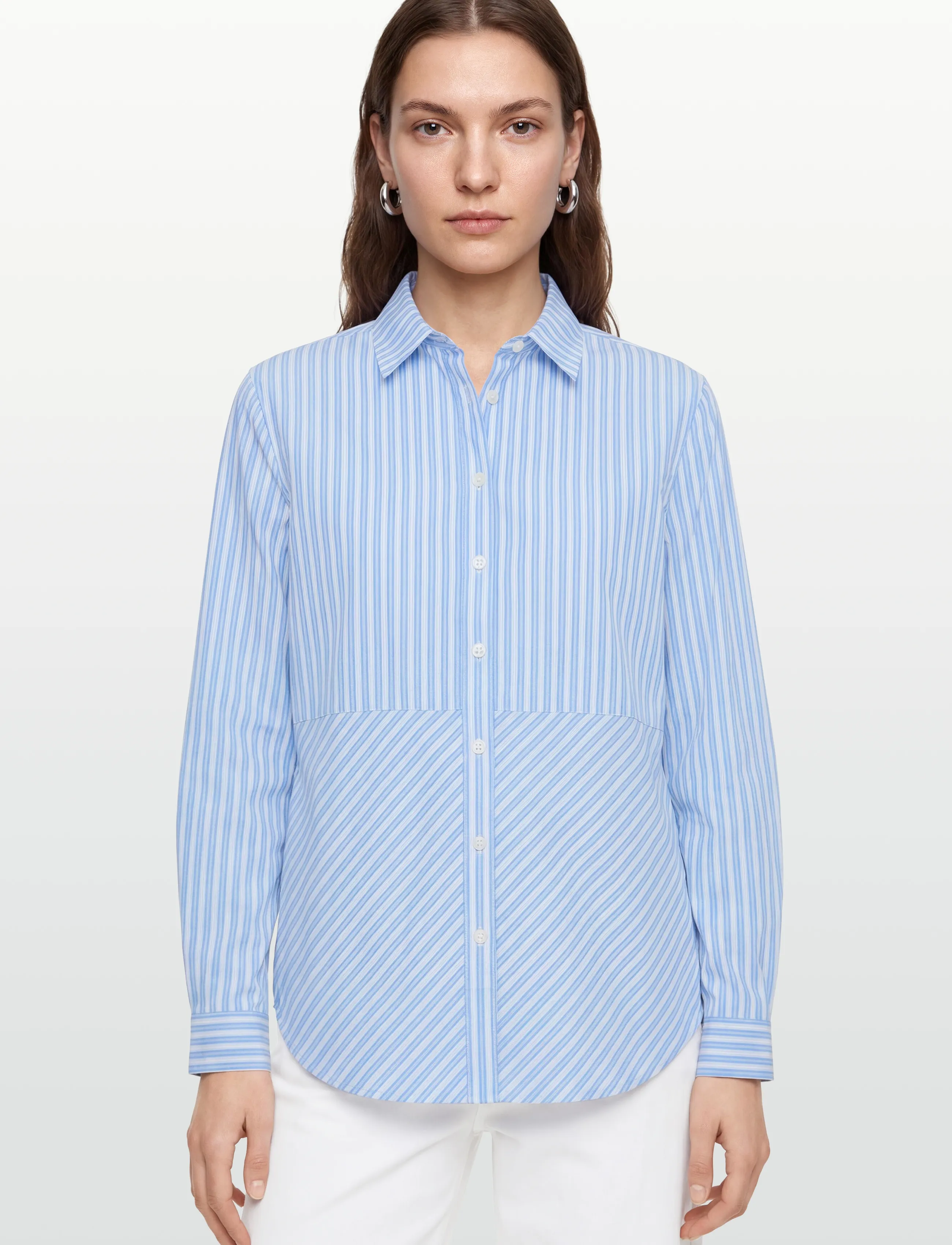 Lexington Clothing - Sanna Organic Cotton Poplin Shirt - langærmede skjorter - multicolour - 3