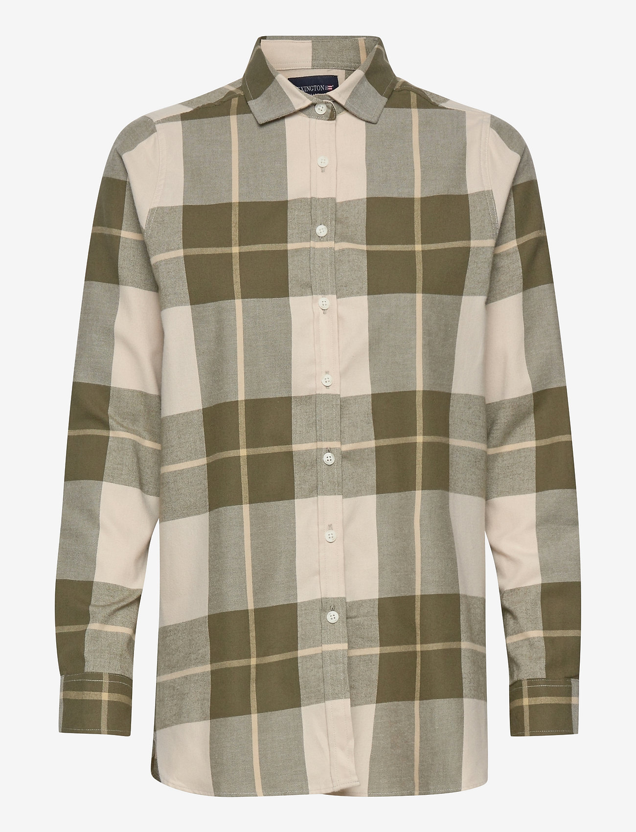 Lexington Clothing - Isa Organic Cotton Flannel Shirt - green multi check - 0