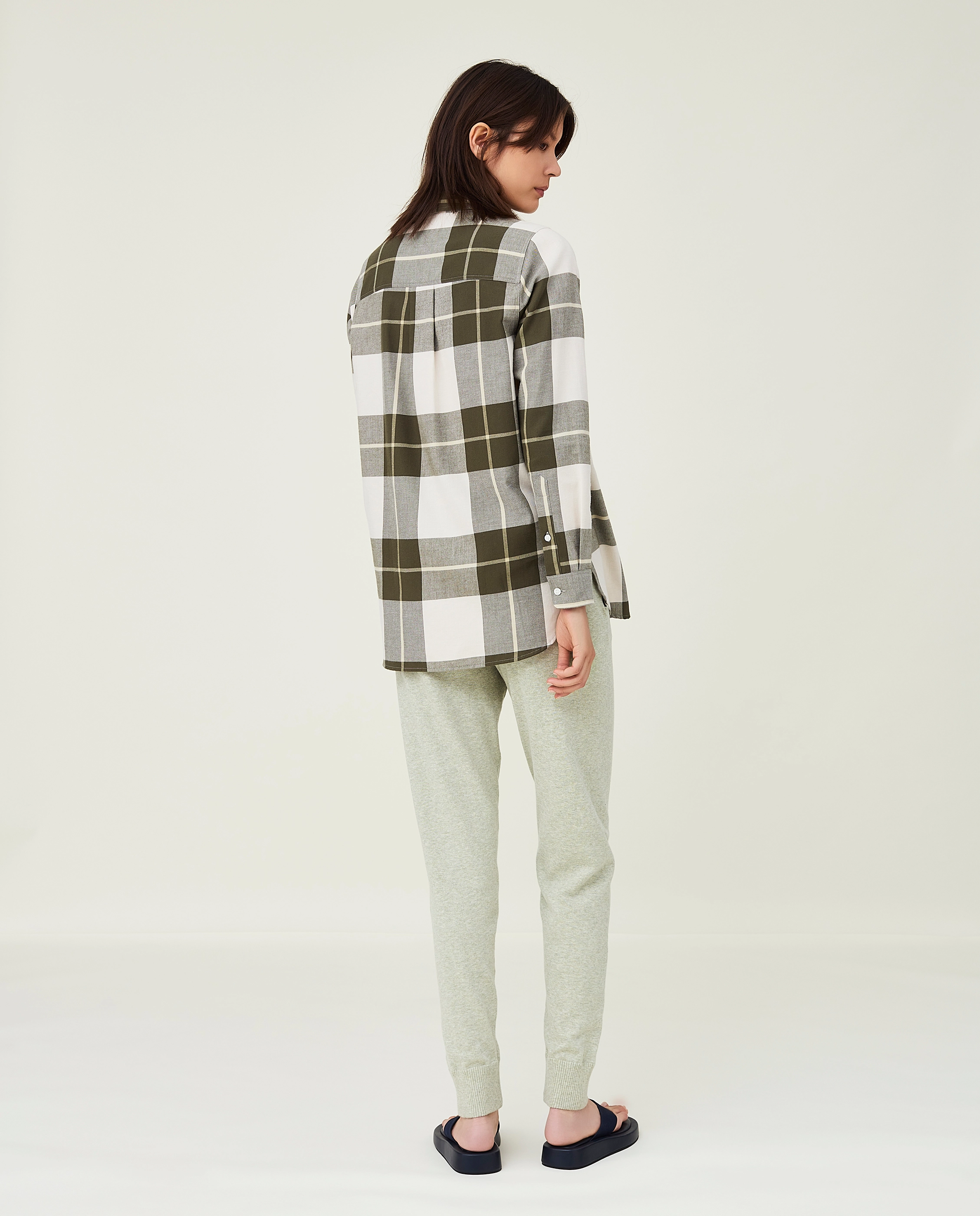 Lexington Clothing - Isa Organic Cotton Flannel Shirt - green multi check - 3