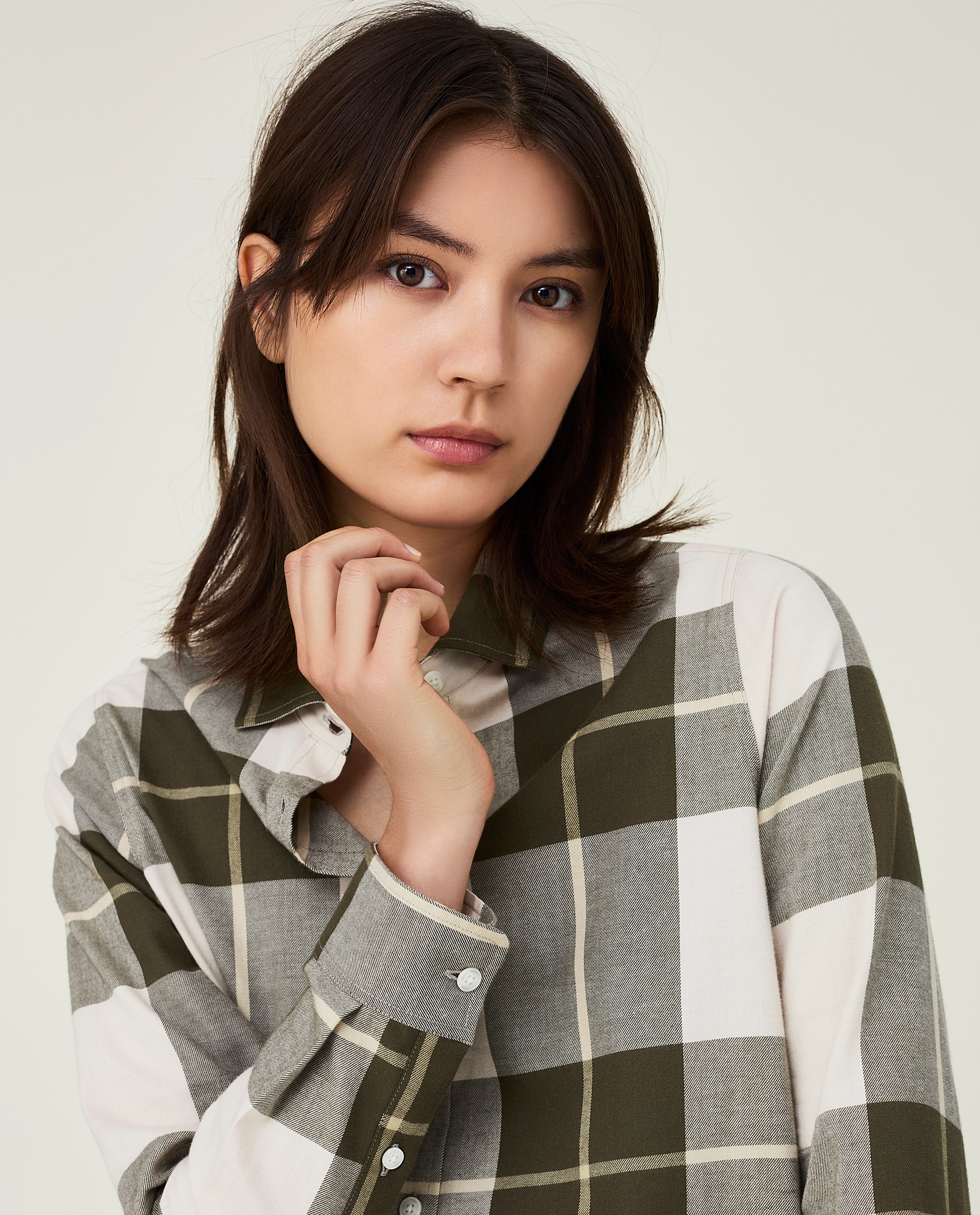 Lexington Clothing - Isa Organic Cotton Flannel Shirt - green multi check - 4