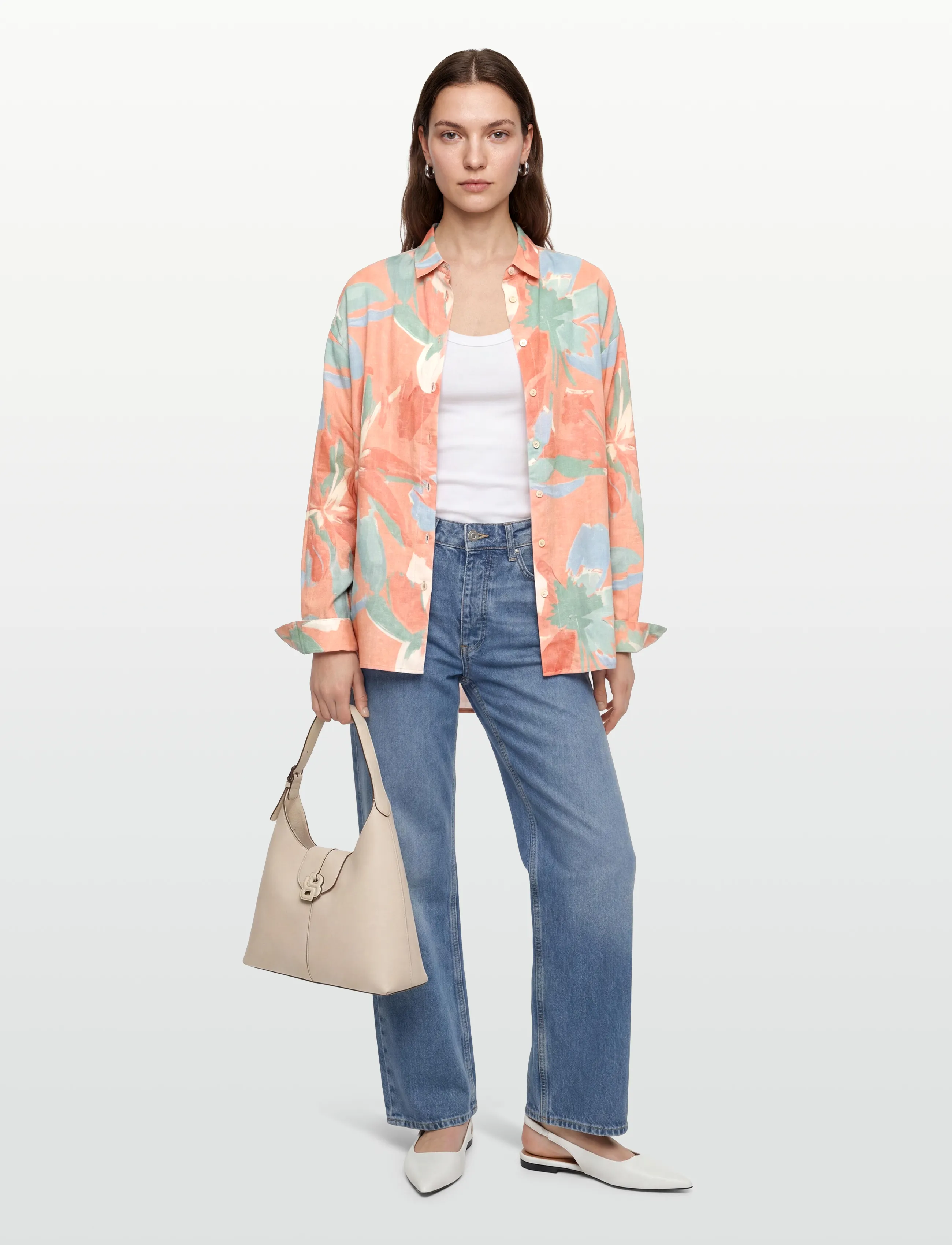 Lexington Clothing - Edith Viscose Shirt - langærmede skjorter - flower print - 0